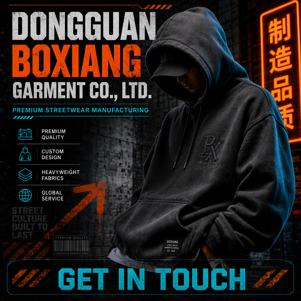 Baixiang Streetwear Facebook ad: Premium men’s streetwear factory｜Heavy embroidery &…