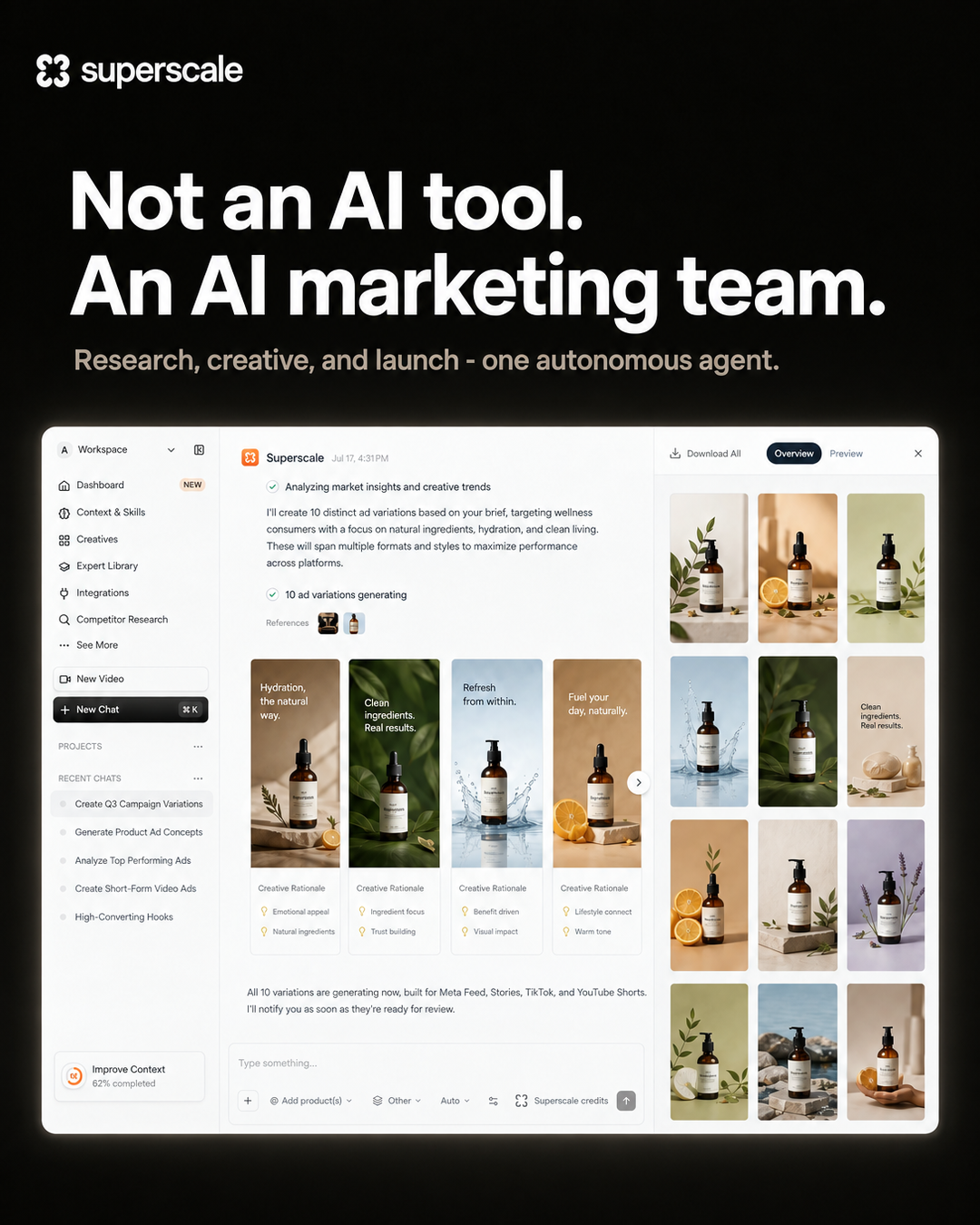 Superscale AI Facebook ad: Meet your AI creative strategist