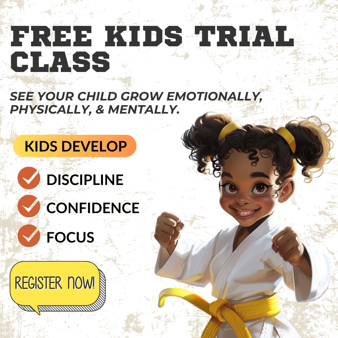 Ennis Black Belt Academy Facebook ad: FREE Kids Intro Class!