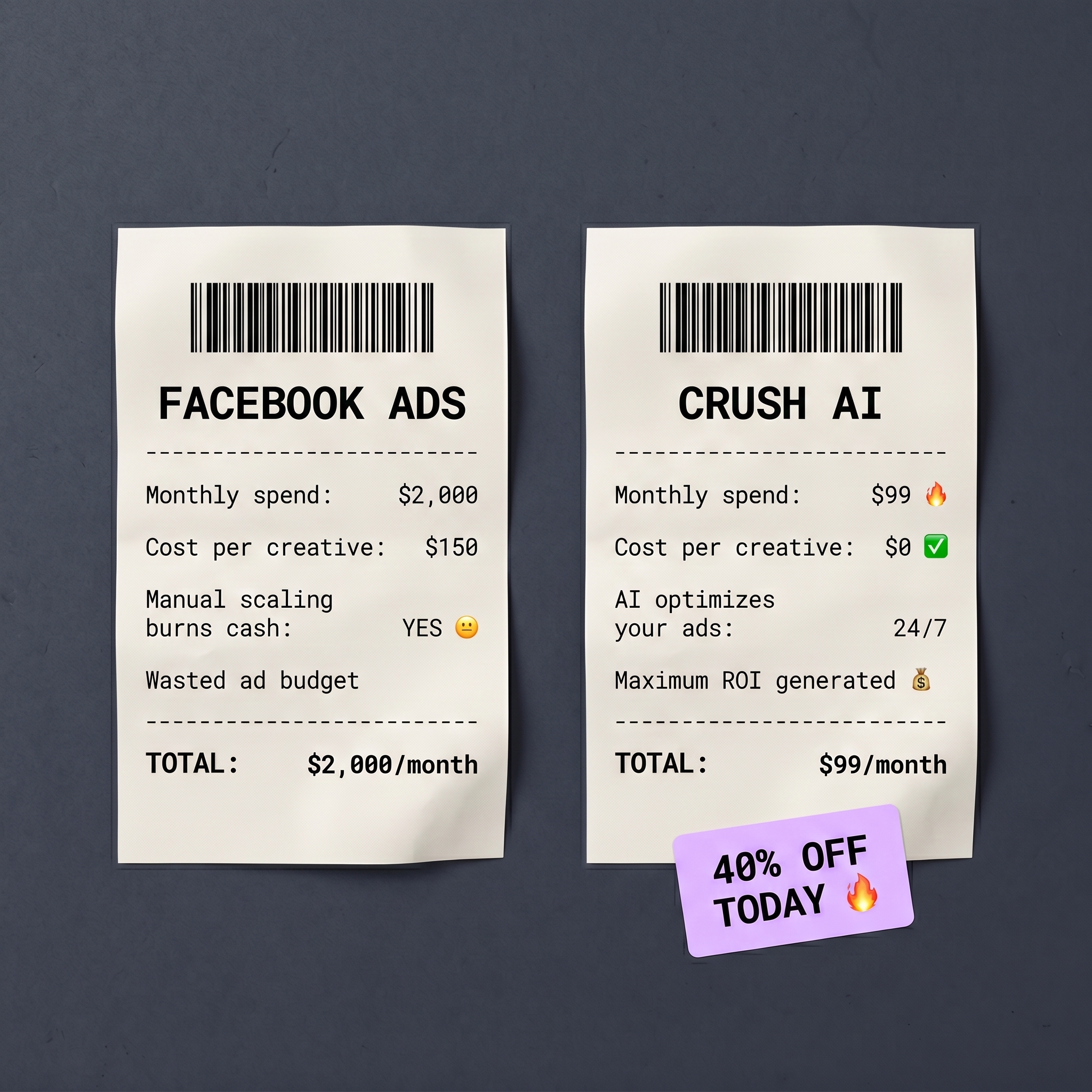 trycrush.ai Facebook ad