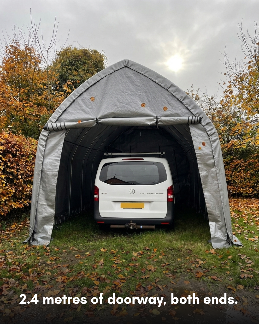 Depot2U Facebook ad: High Arch Portable Garage, 24 m2