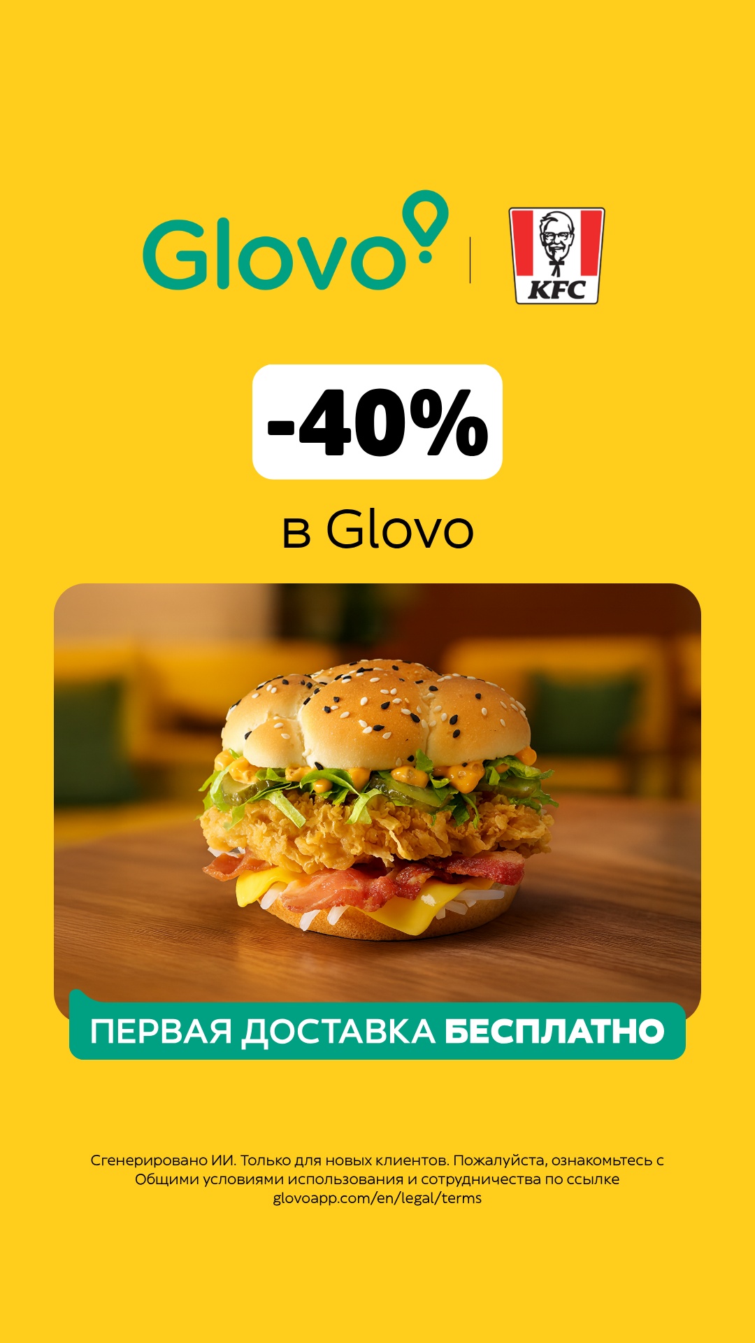 Glovo Facebook ad