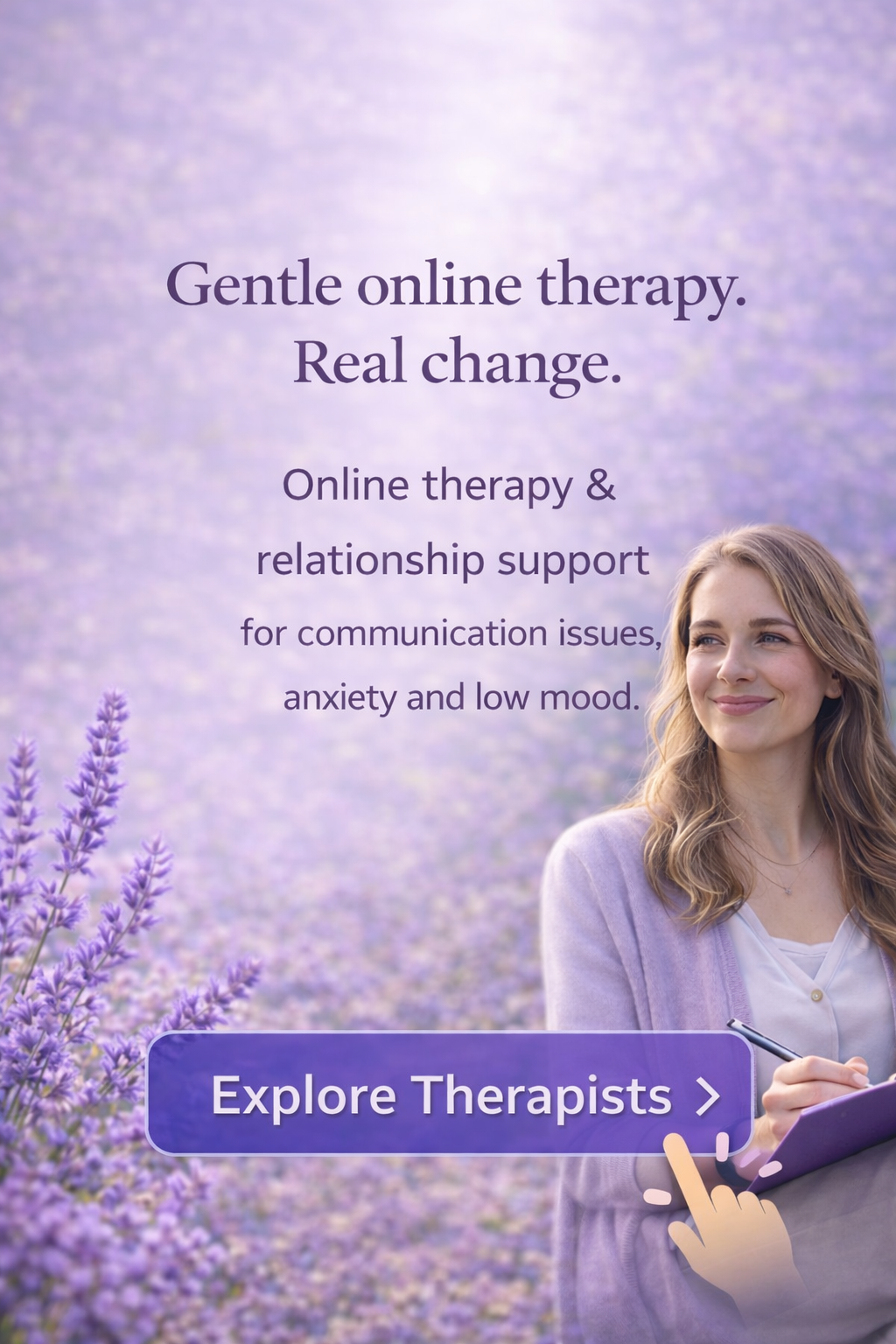Lavender Counselling & Hypnotherapy Facebook ad from Jan 15, 2026