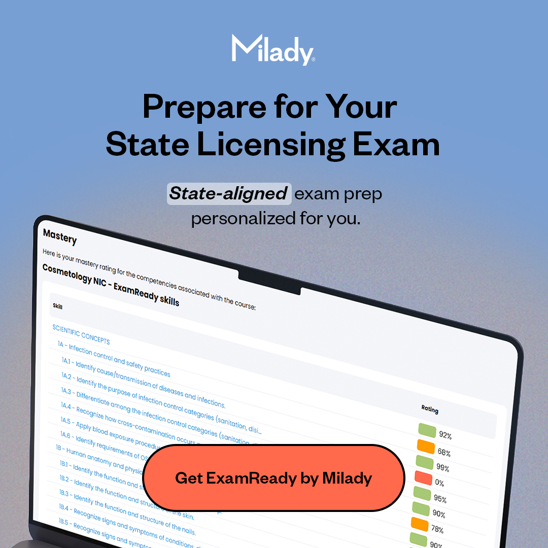 Milady Facebook ad: Ready to get licensed?