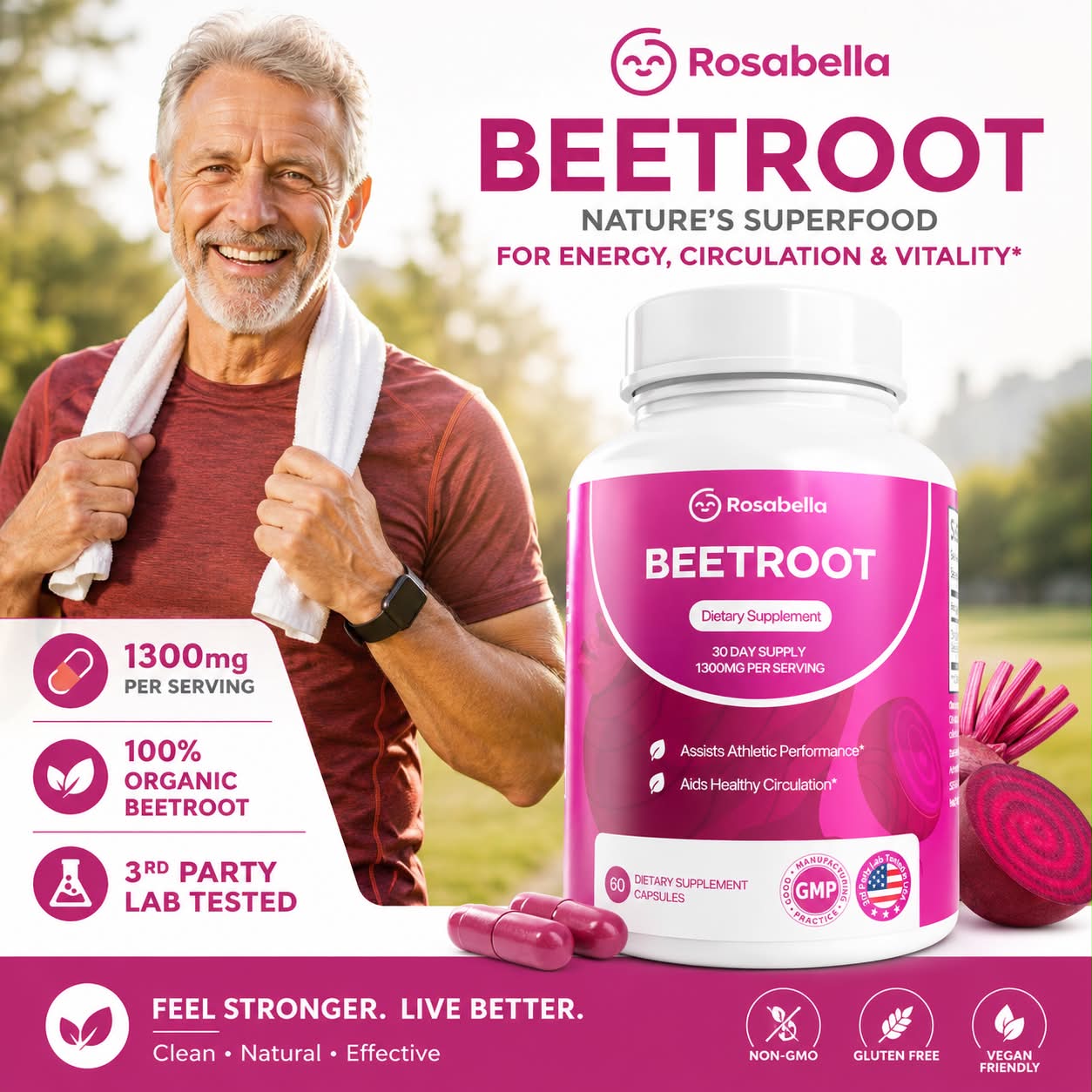 Better Tomorrow Living Facebook ad: Good habits don’t retire, they get stronger with…