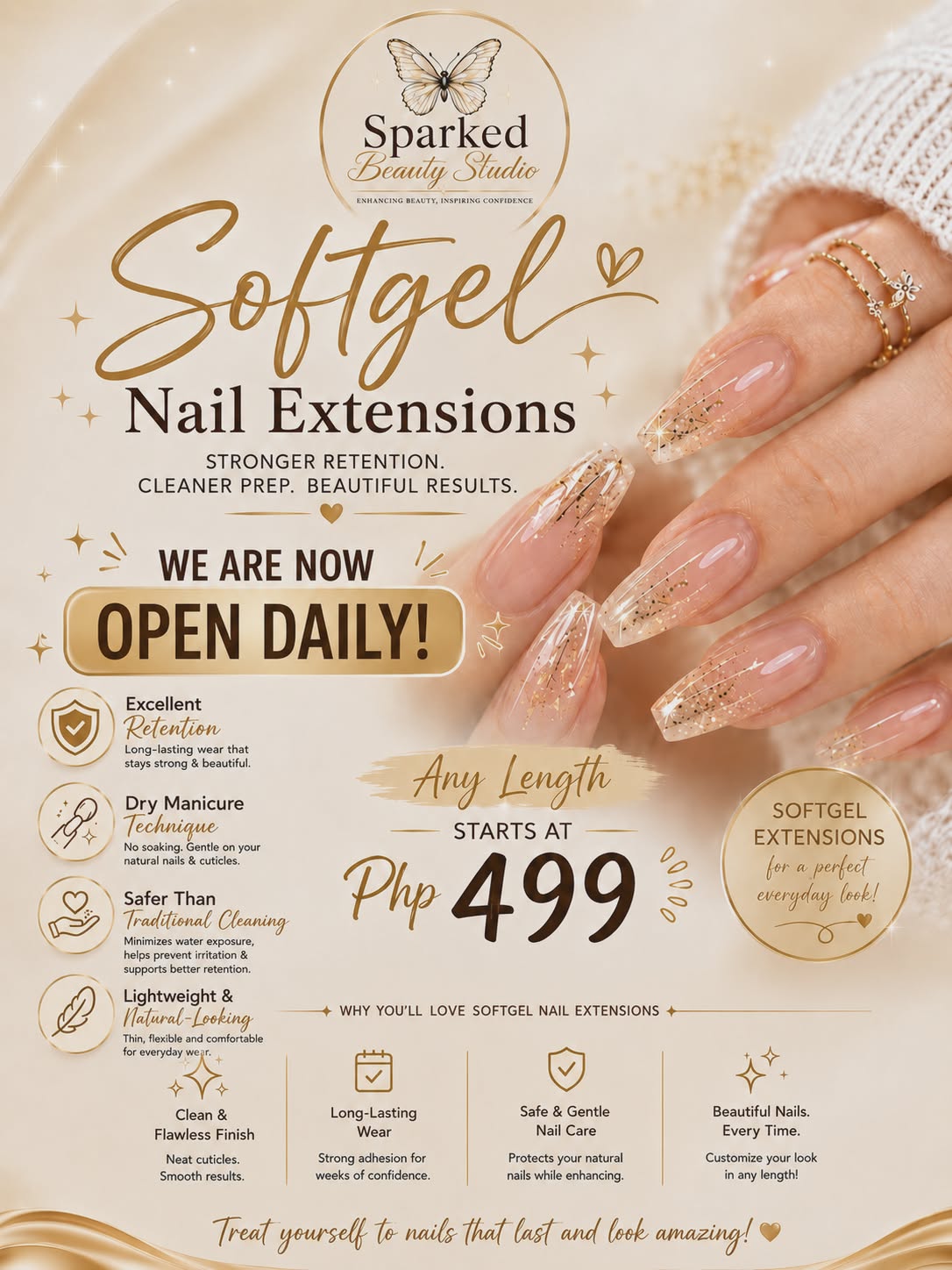 Sparked Beauty Studio Facebook ad