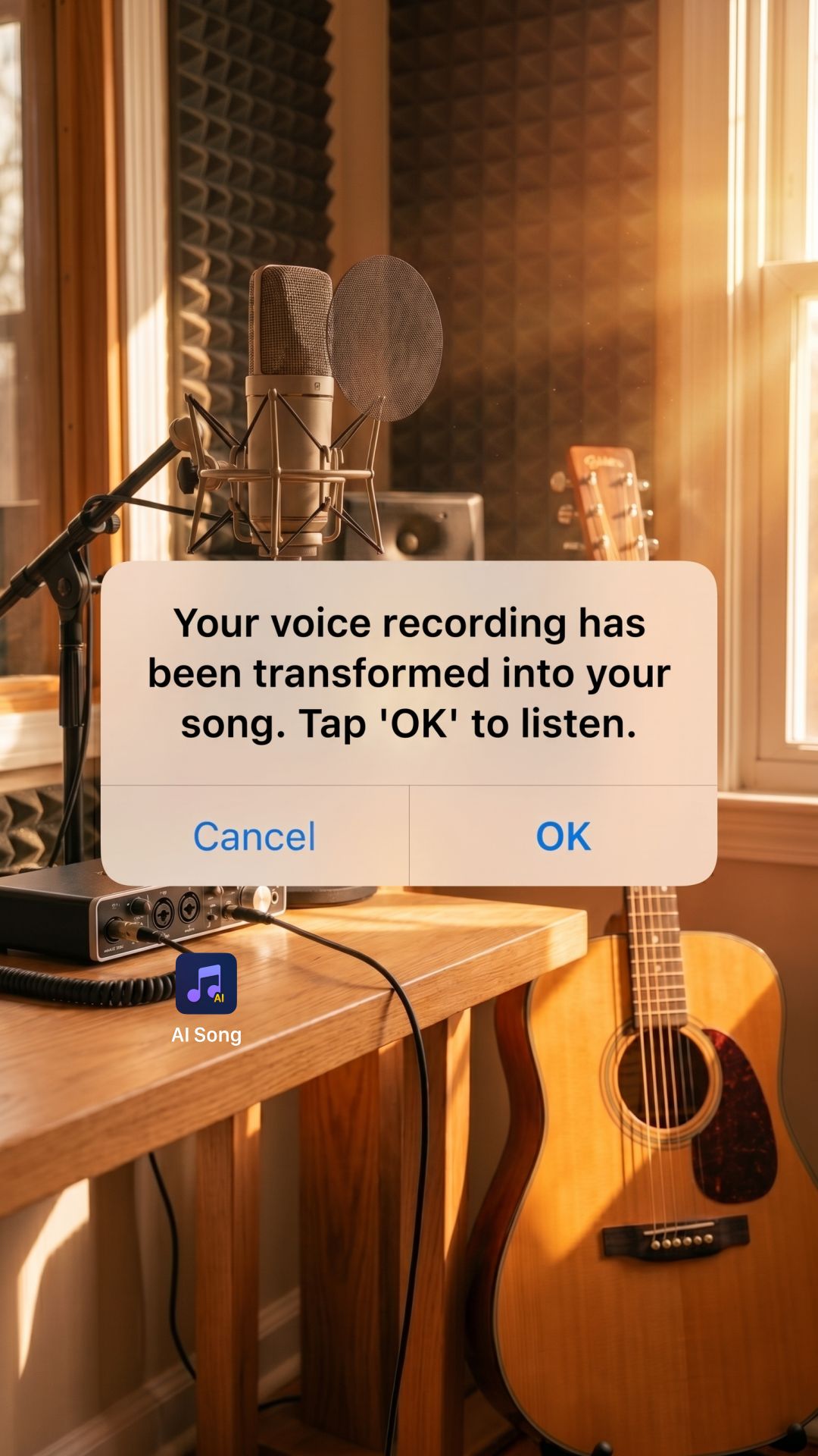 SoundDraw - AI Music Generator Facebook ad: Make AI Covers with Your Voice