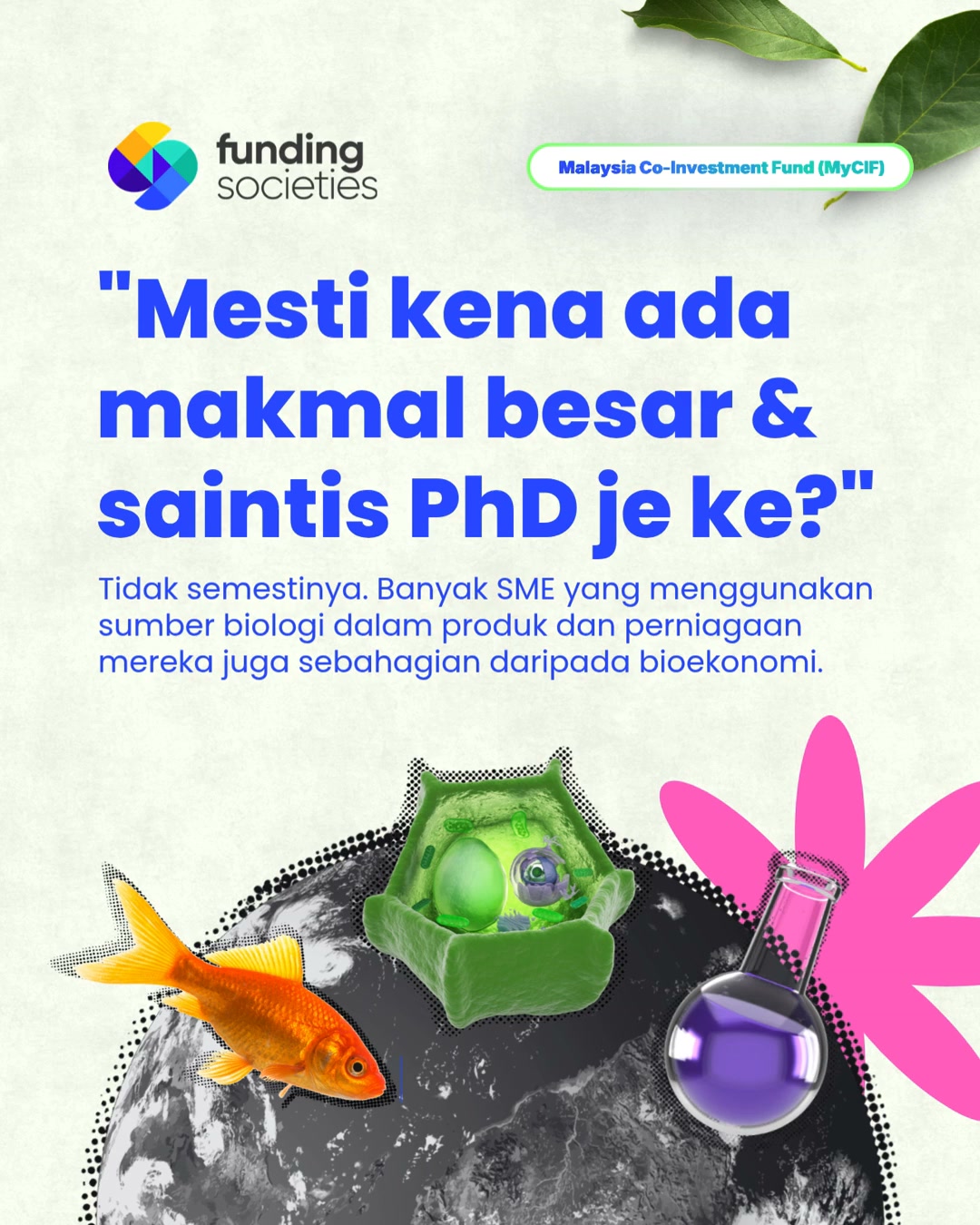 Funding Societies Malaysia Facebook ad: Ada produk ladang yang inovatif, tapi modal sukar…