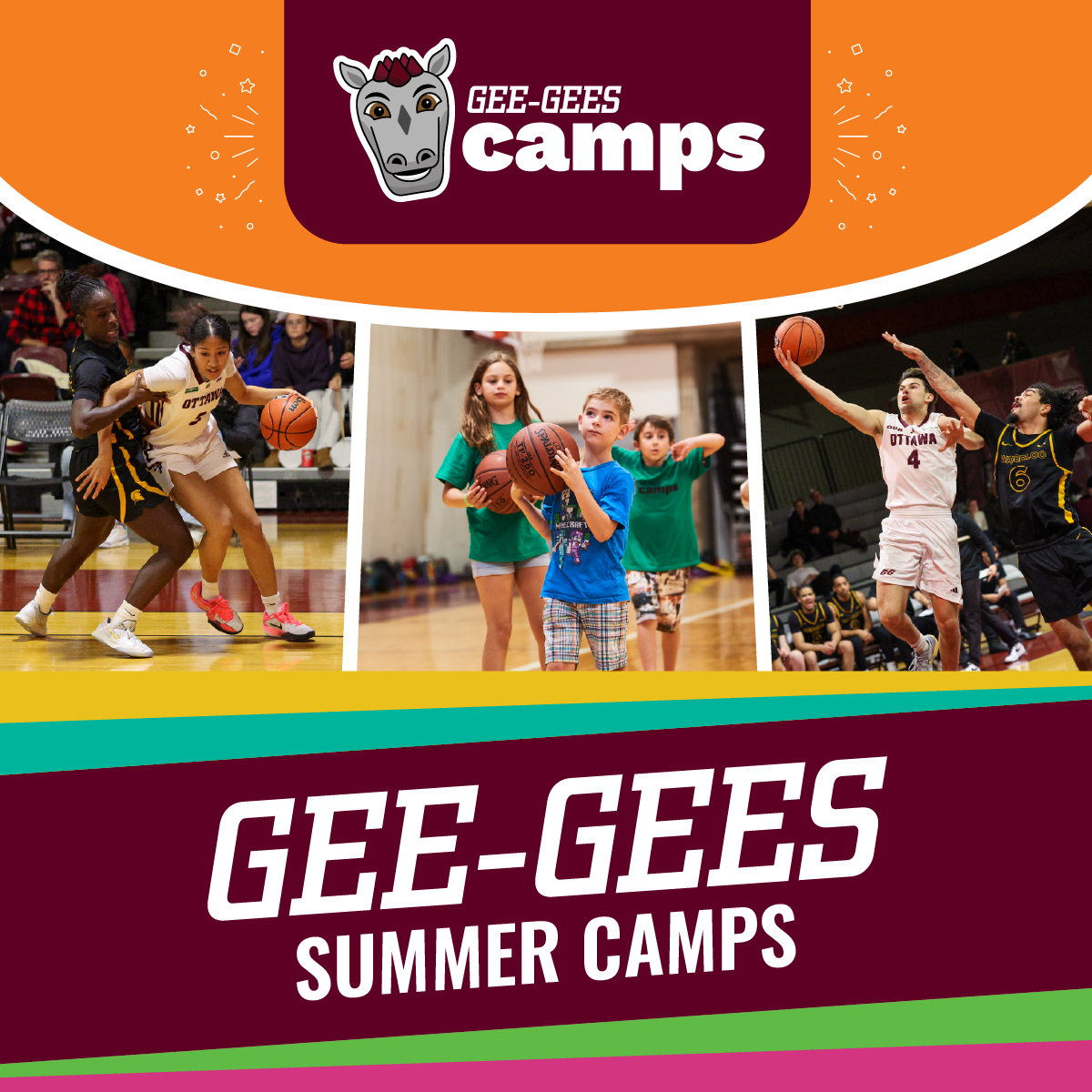 uOttawa Gee-Gees Facebook ad: Gee-Gees Basketball Camp