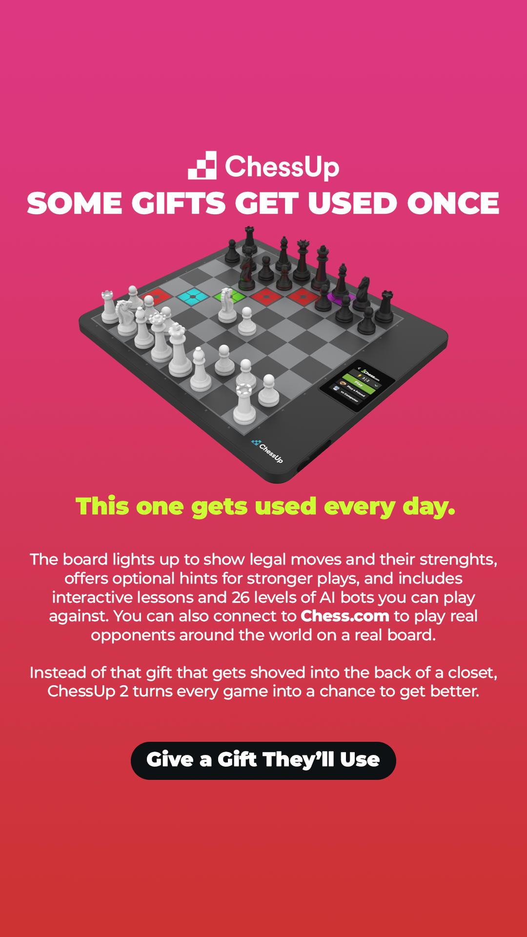 ChessUp Facebook ad
