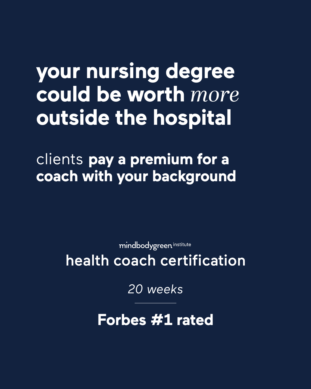 mindbodygreen Institute Facebook ad