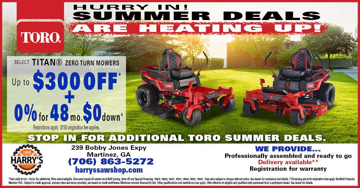 Harry's Equipment Center aka Harry's Saw Shop Facebook ad from Jun 1, 2026