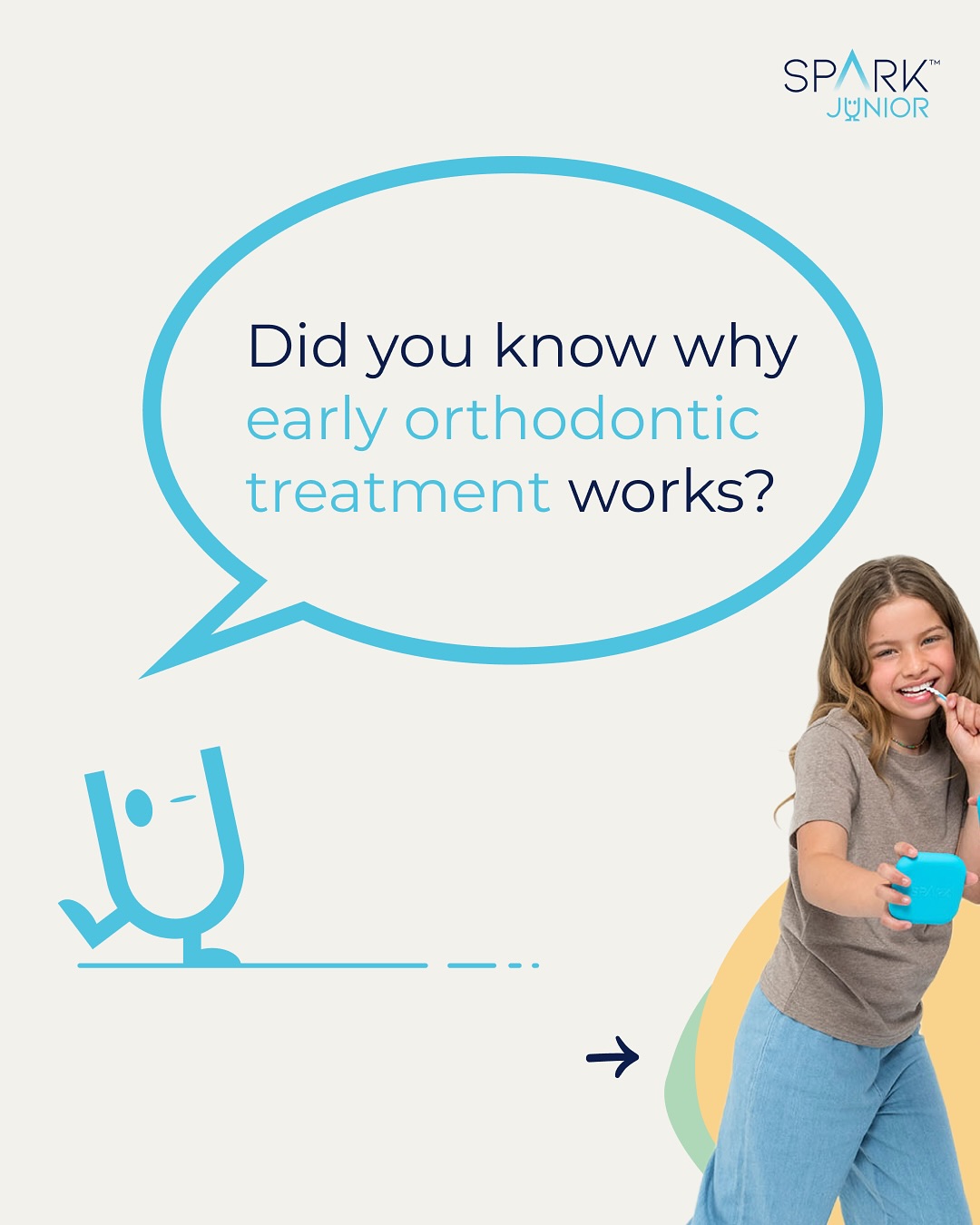 Spark Aligners Europe Facebook ad: Early treatment can be very effective