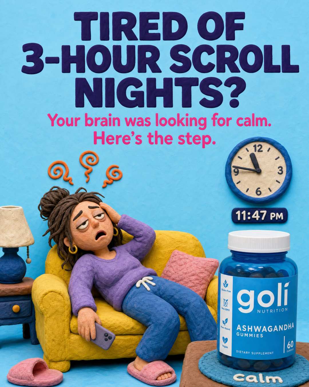 Goli Facebook ad: You Don't Have a Scrolling Problem