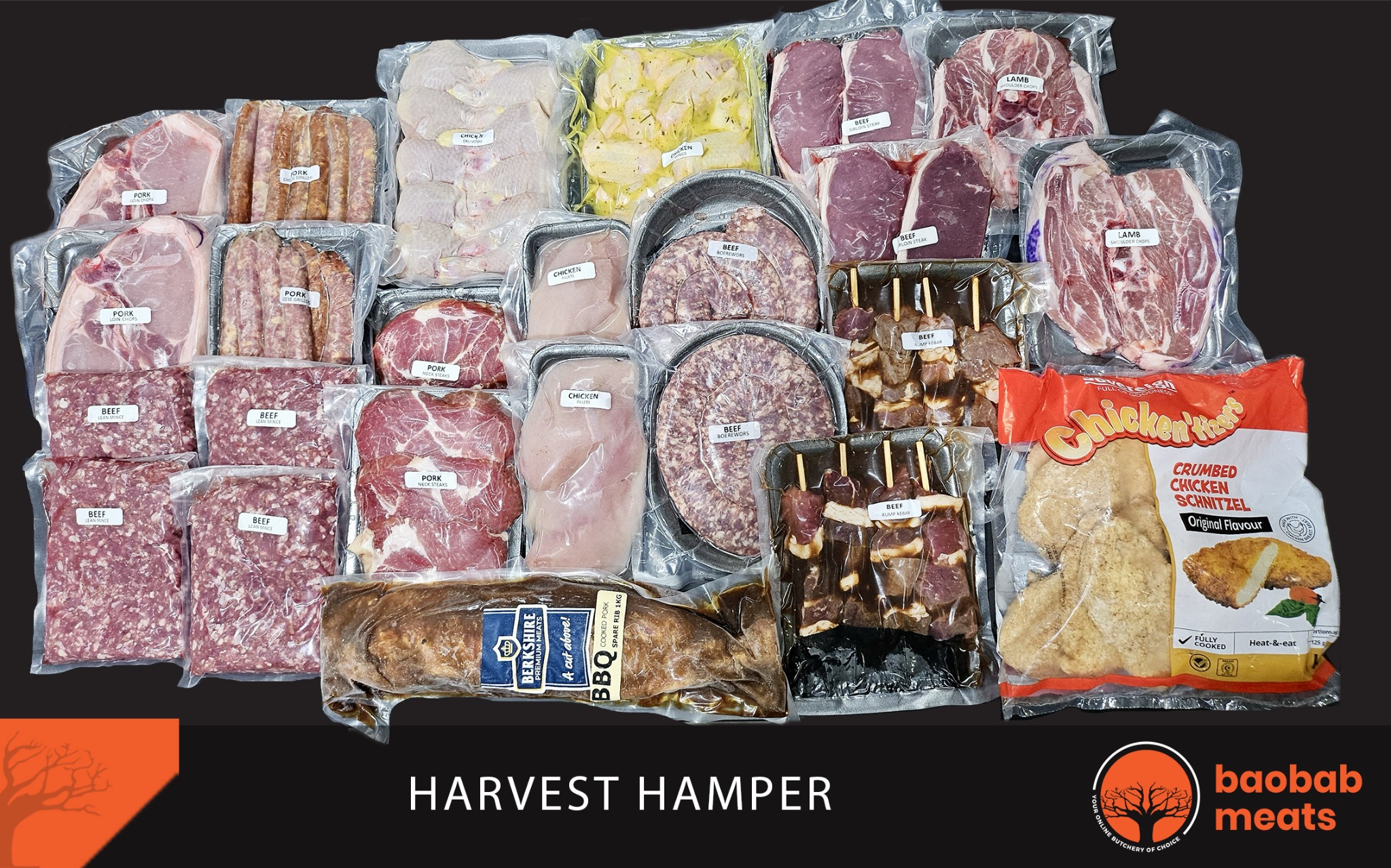Baobab Meats Facebook ad: Home Harvest Hamper | R1 899