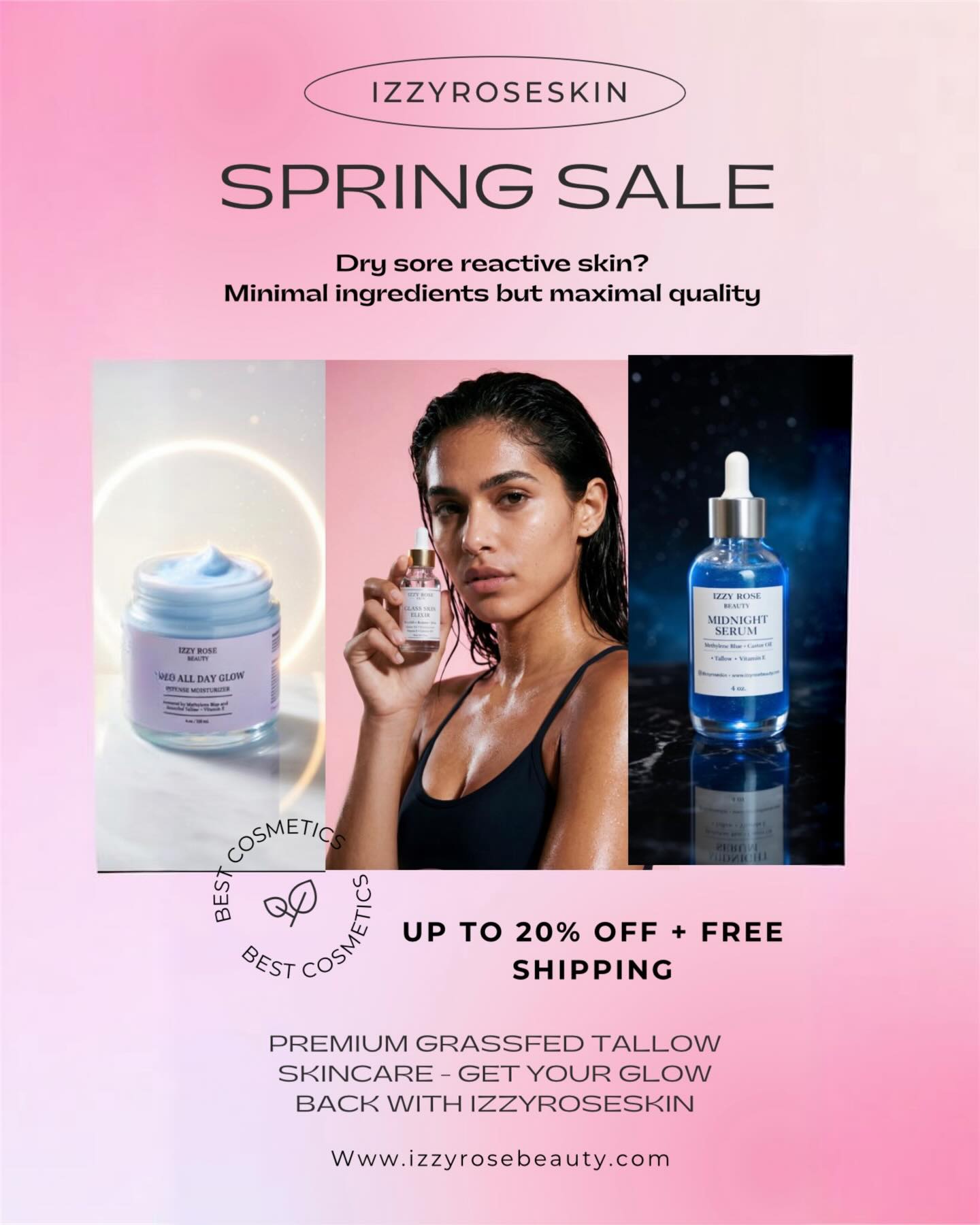 Izzyroseskin Facebook ad: WHY IZZYROSESKIN