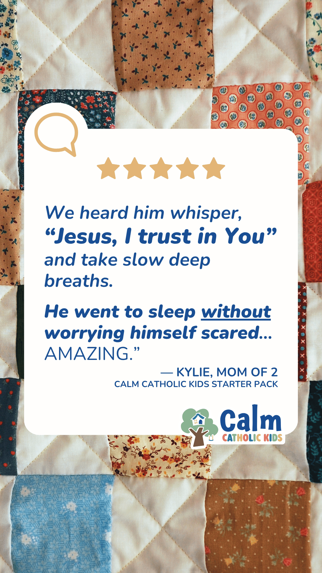 Catholic Mom Calm Facebook ad