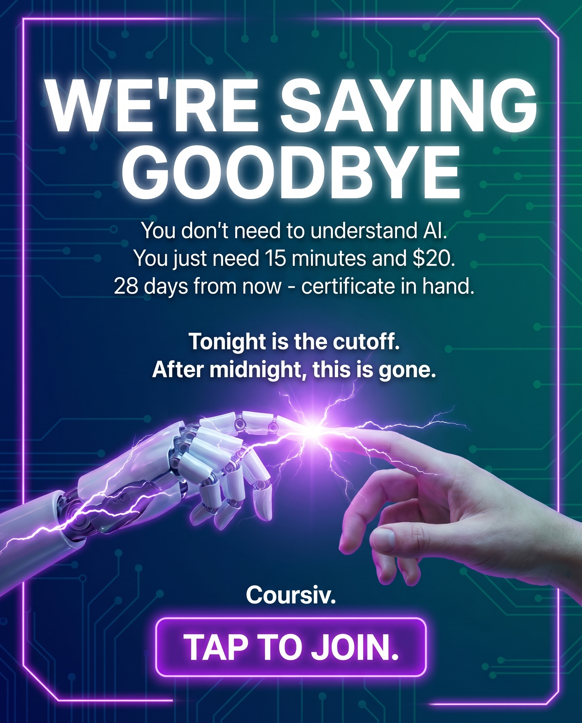 AI Simplified Facebook ad