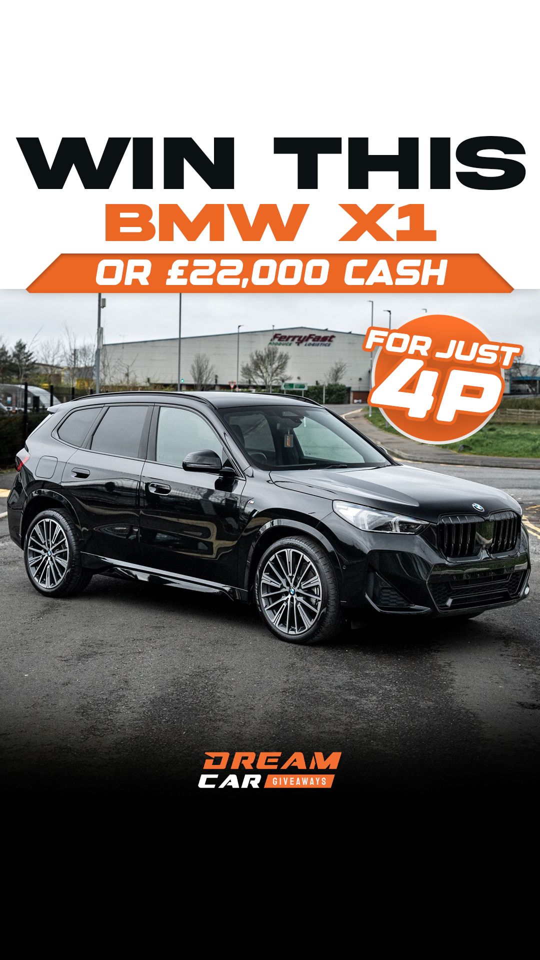 Dream Car Giveaways Facebook ad