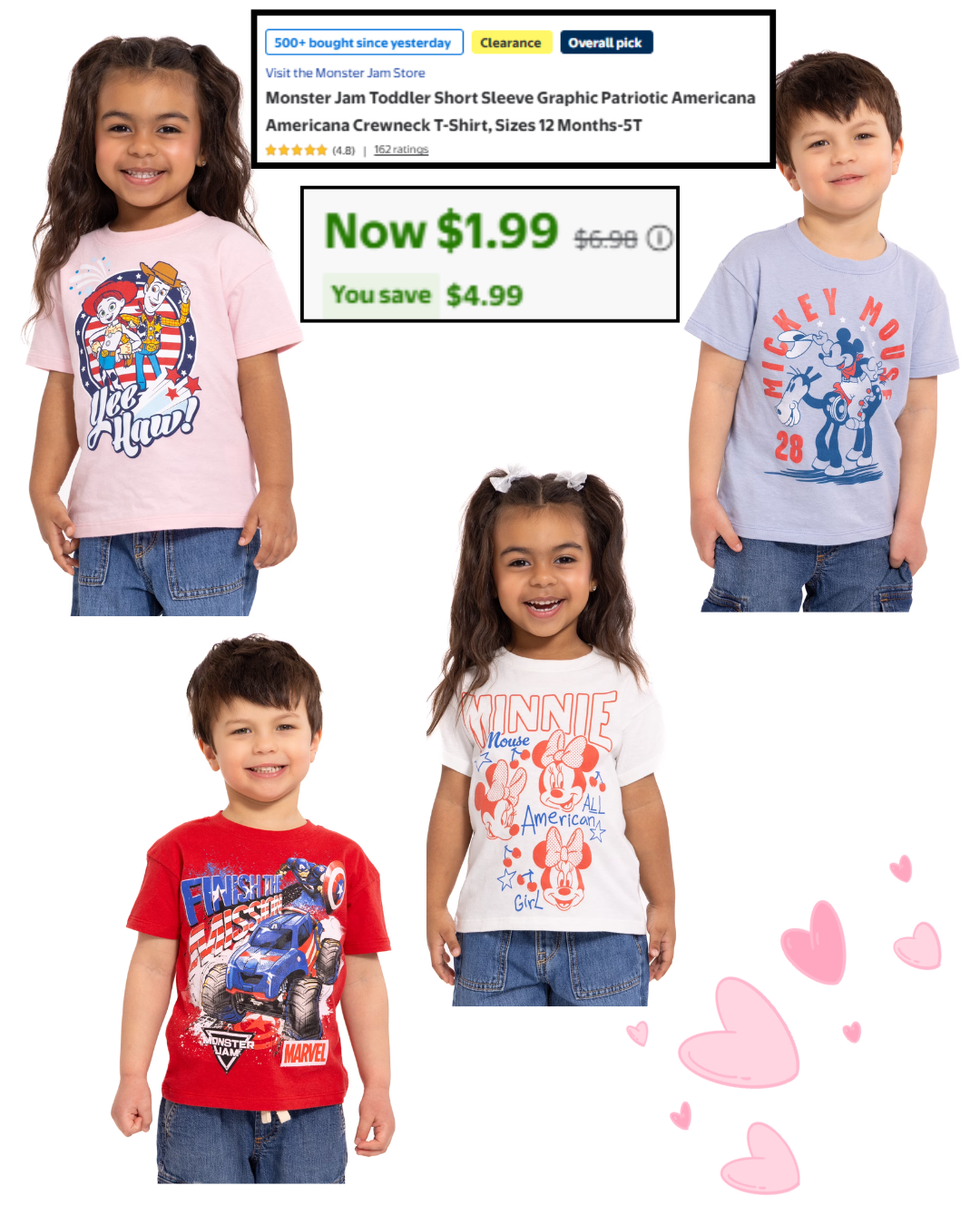 Fantabulous Deals and Savings Facebook ad: Kids Graphic TShirts