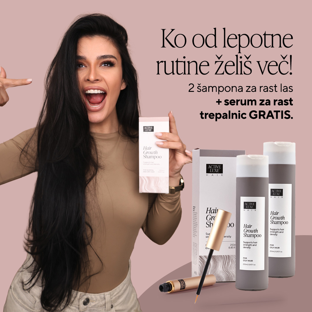 Active Luxe Cosmetics Slovenia Facebook ad: Začni pri laseh.