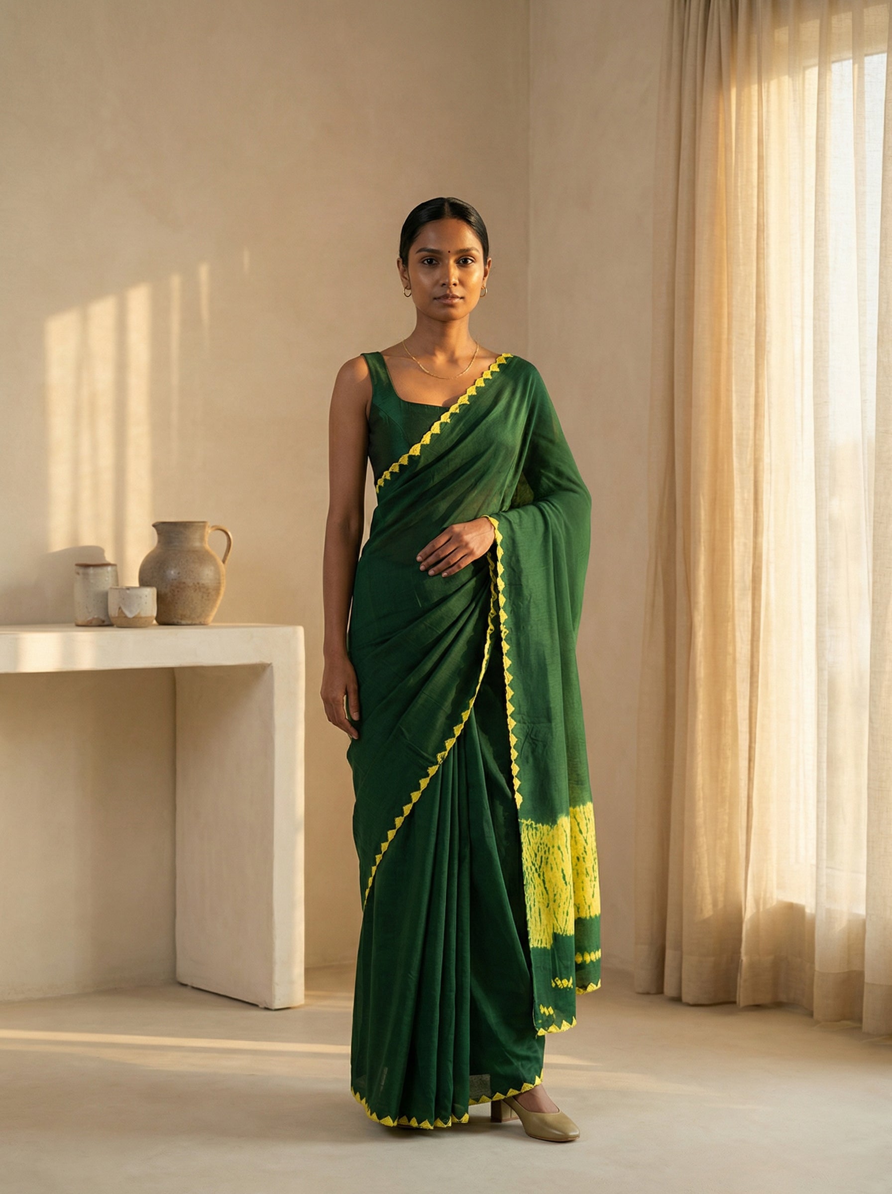 Kalyan Silks Online Facebook ad: Sarees chosen with the care, craft and quality…