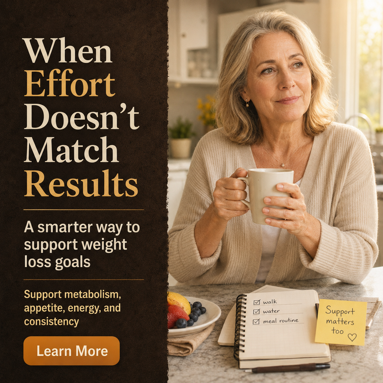 Dr Rebecca Collins - Weight Loss Coach Facebook ad: Not Another Harsh Fat-Burner