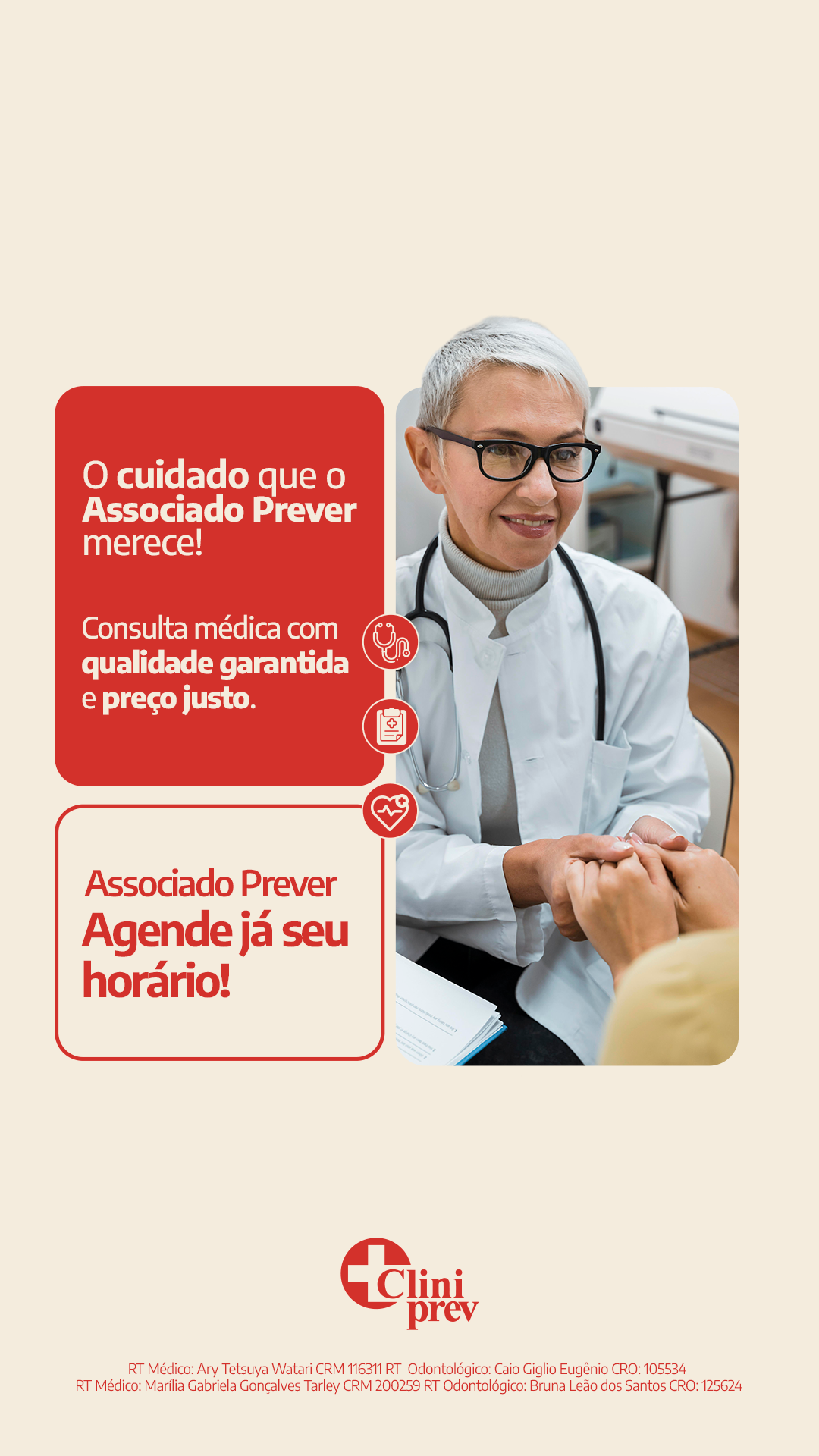Cliniprev Marília Facebook ad from Apr 27, 2026