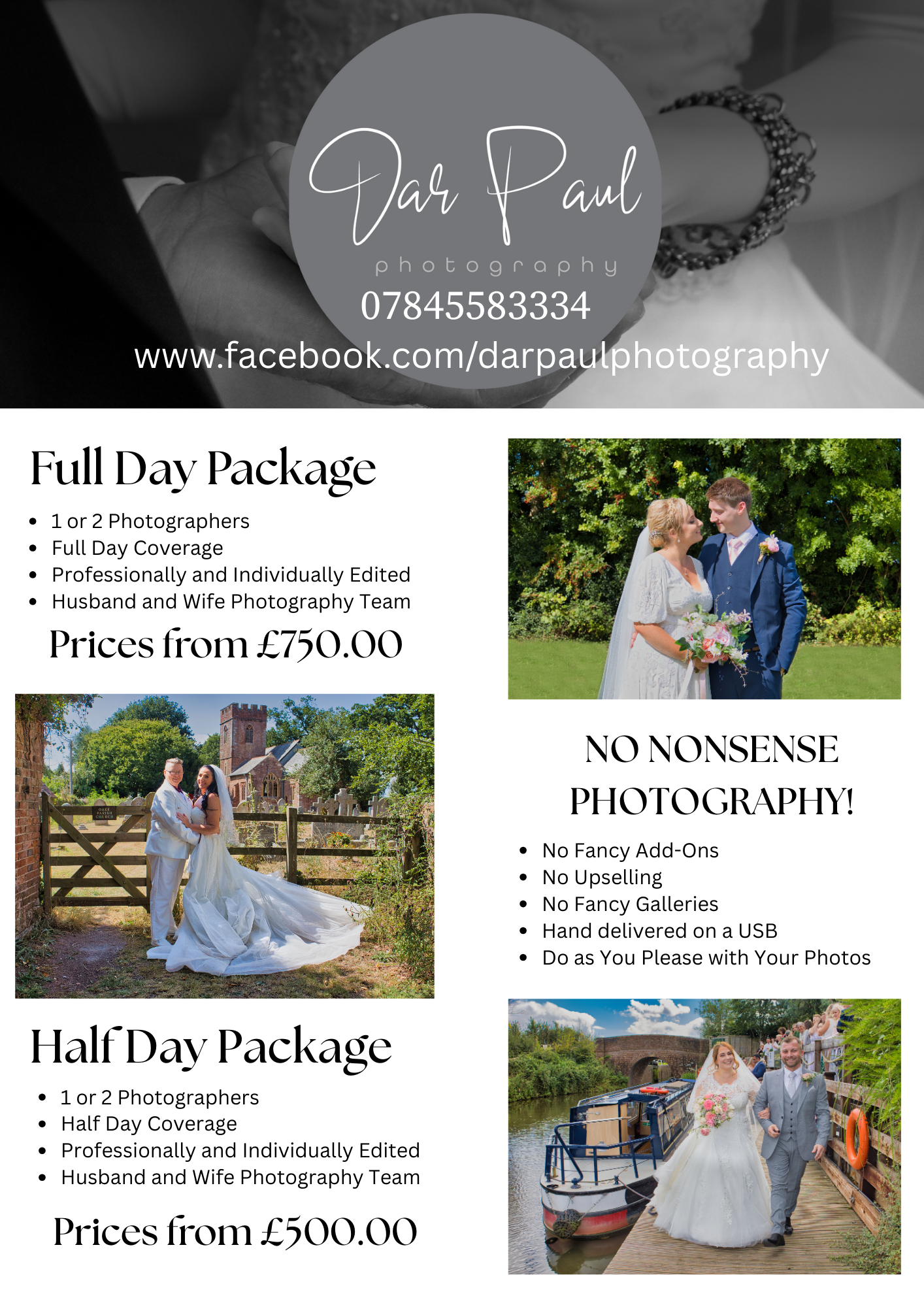 Dar Paul Photography Facebook ad: Wedding Photography
