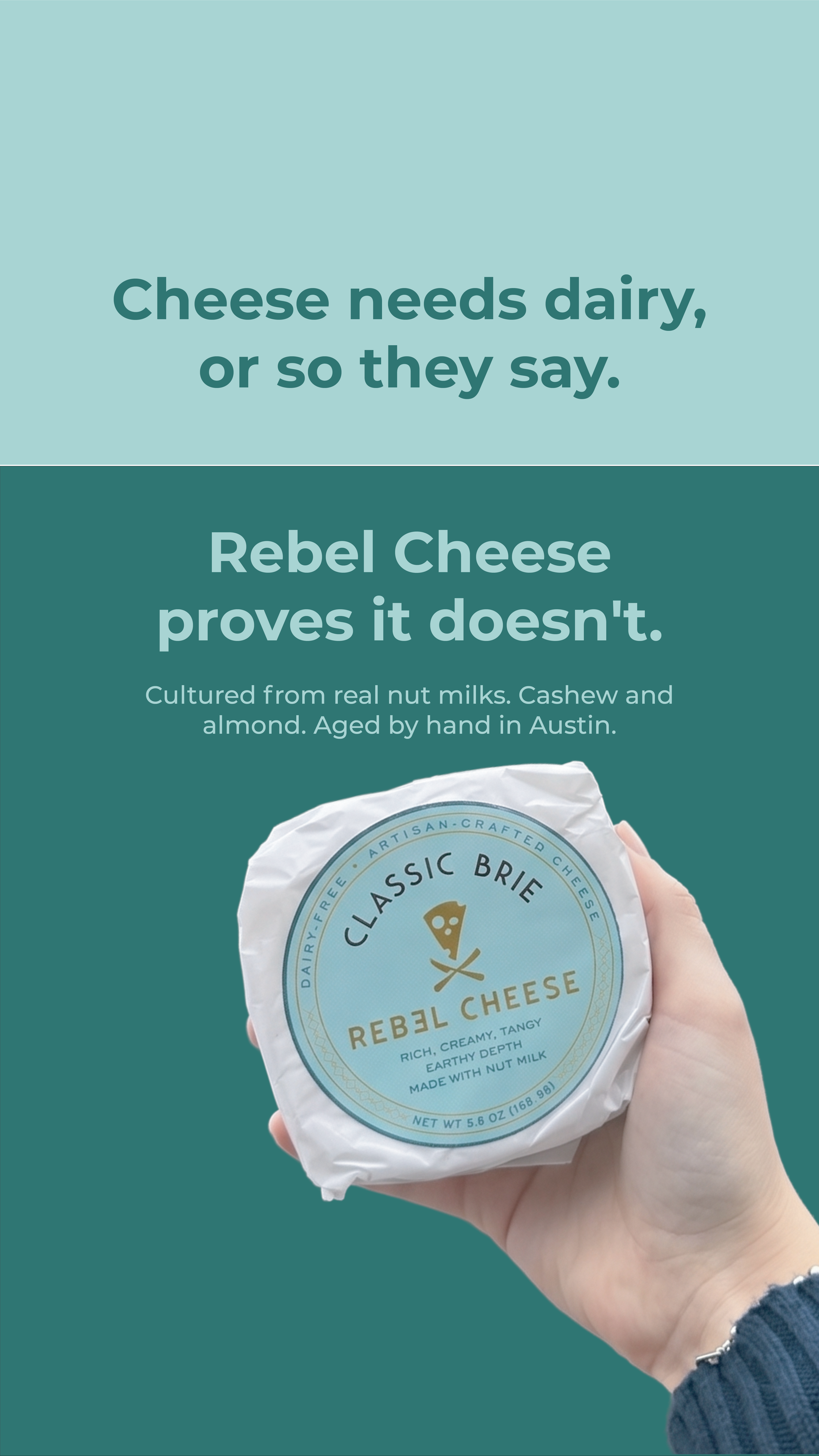 Rebel Cheese Facebook ad