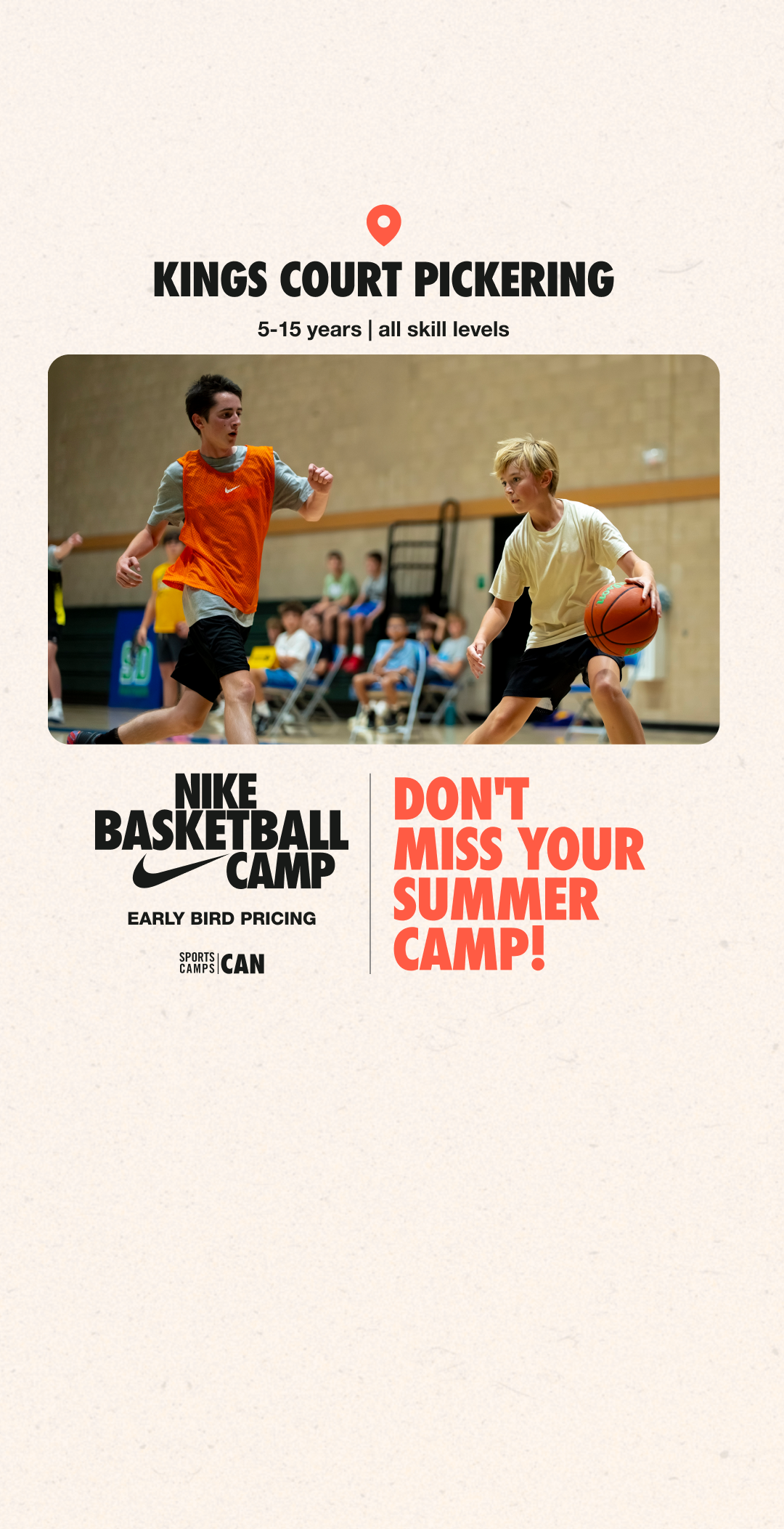 Nike Sports Camps Canada Facebook ad