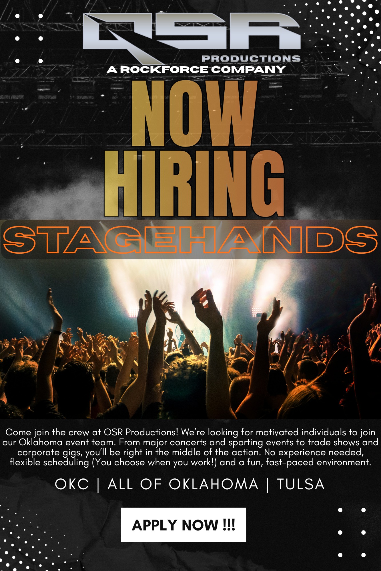QSR Productions Facebook ad: QSR Application
