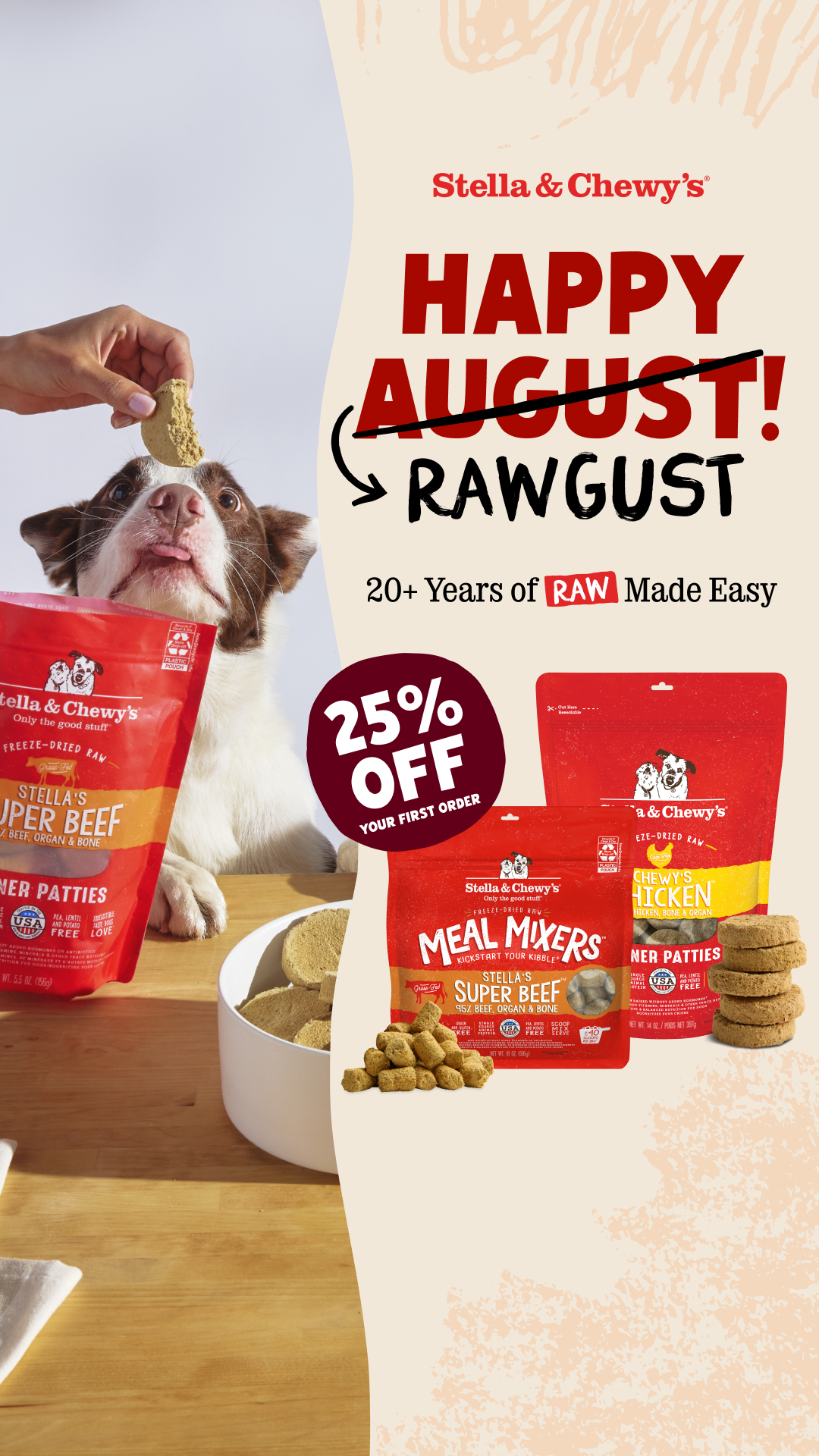 Stella & Chewy's Facebook ad