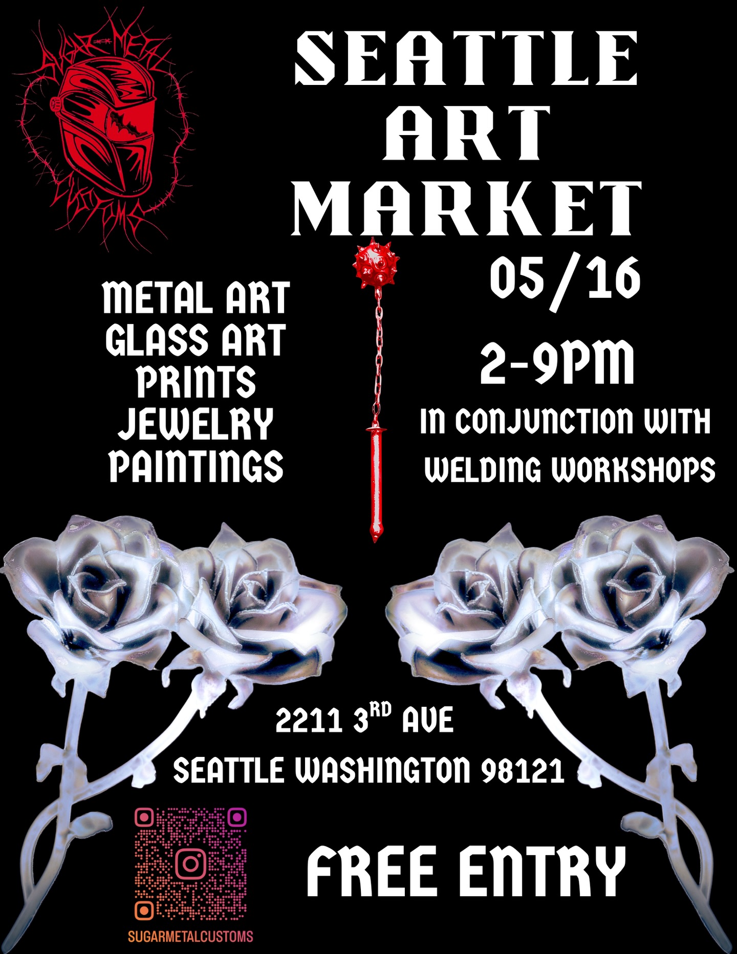Sugar Metal Customs Facebook ad: Seattle, WA