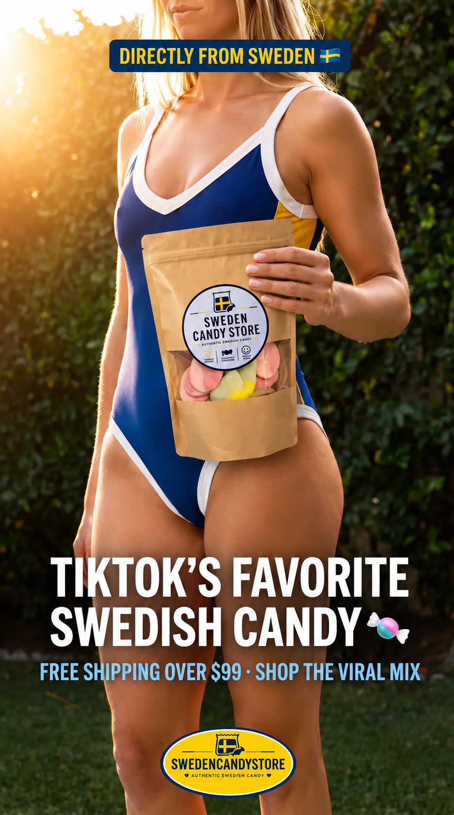 Sweden Candy Store Facebook ad from Jul 23, 2026