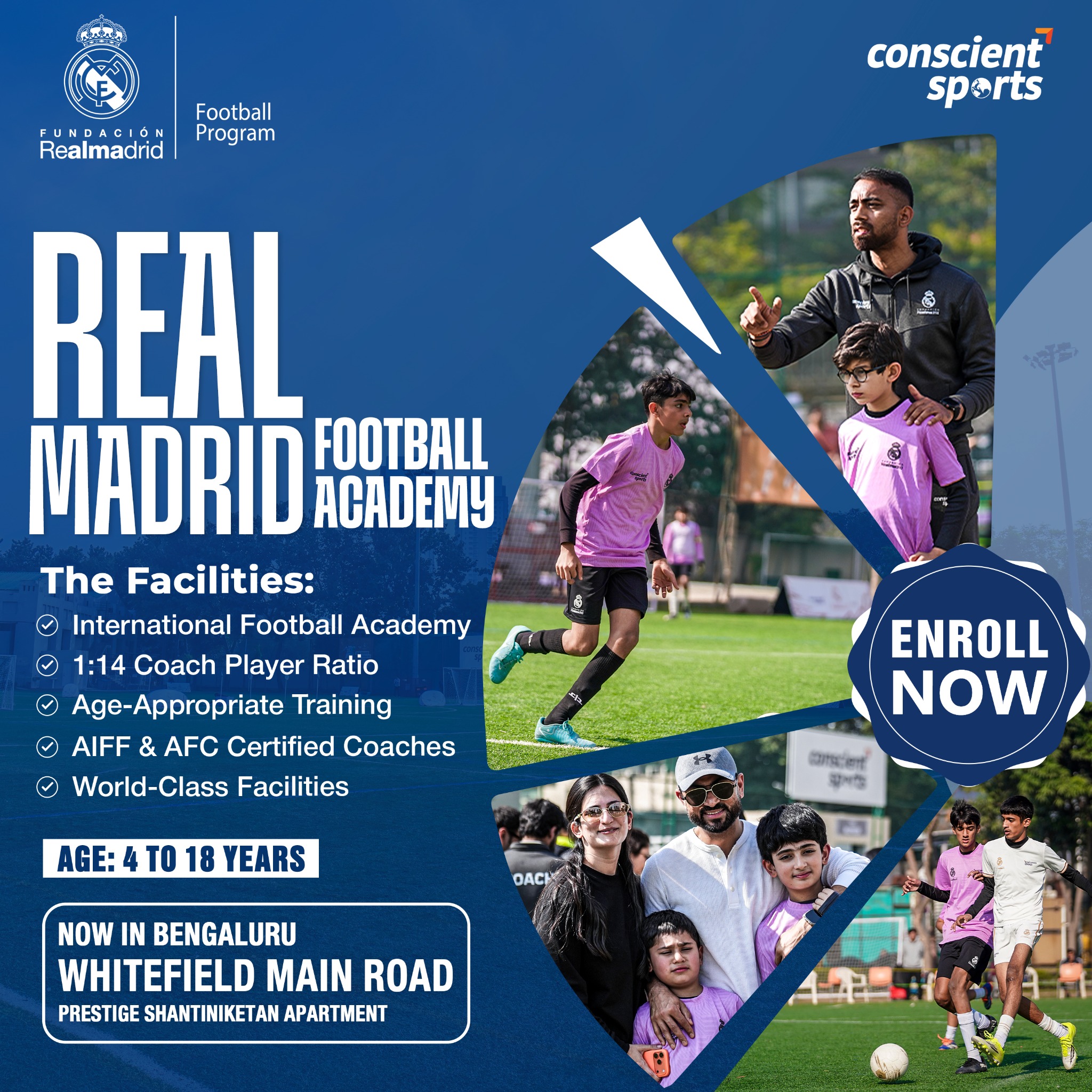 RMF India - Partner Conscient Sports Facebook ad