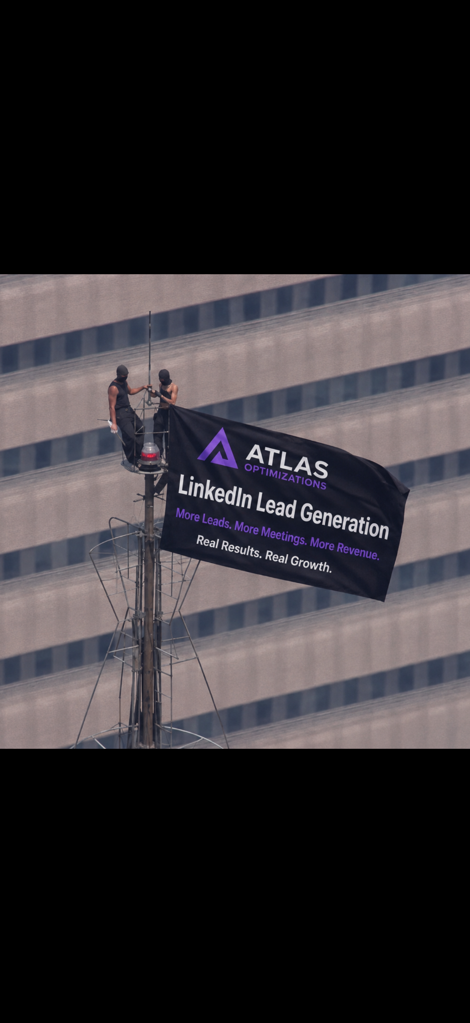 Atlas Optimizations Facebook ad: Get B2B leads booked automatically on your calendar