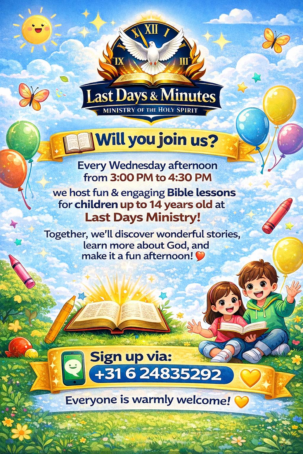 Last Days & Minutes Ministry of the Holy Spirit Facebook ad: Beste ouders