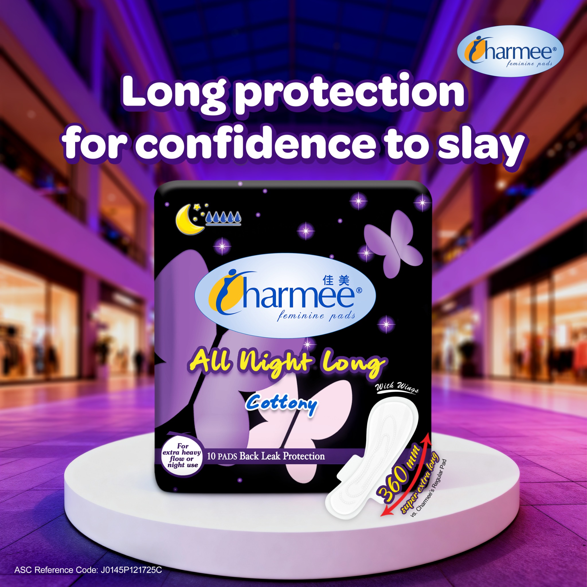 Charmee Feminine Protection Facebook ad