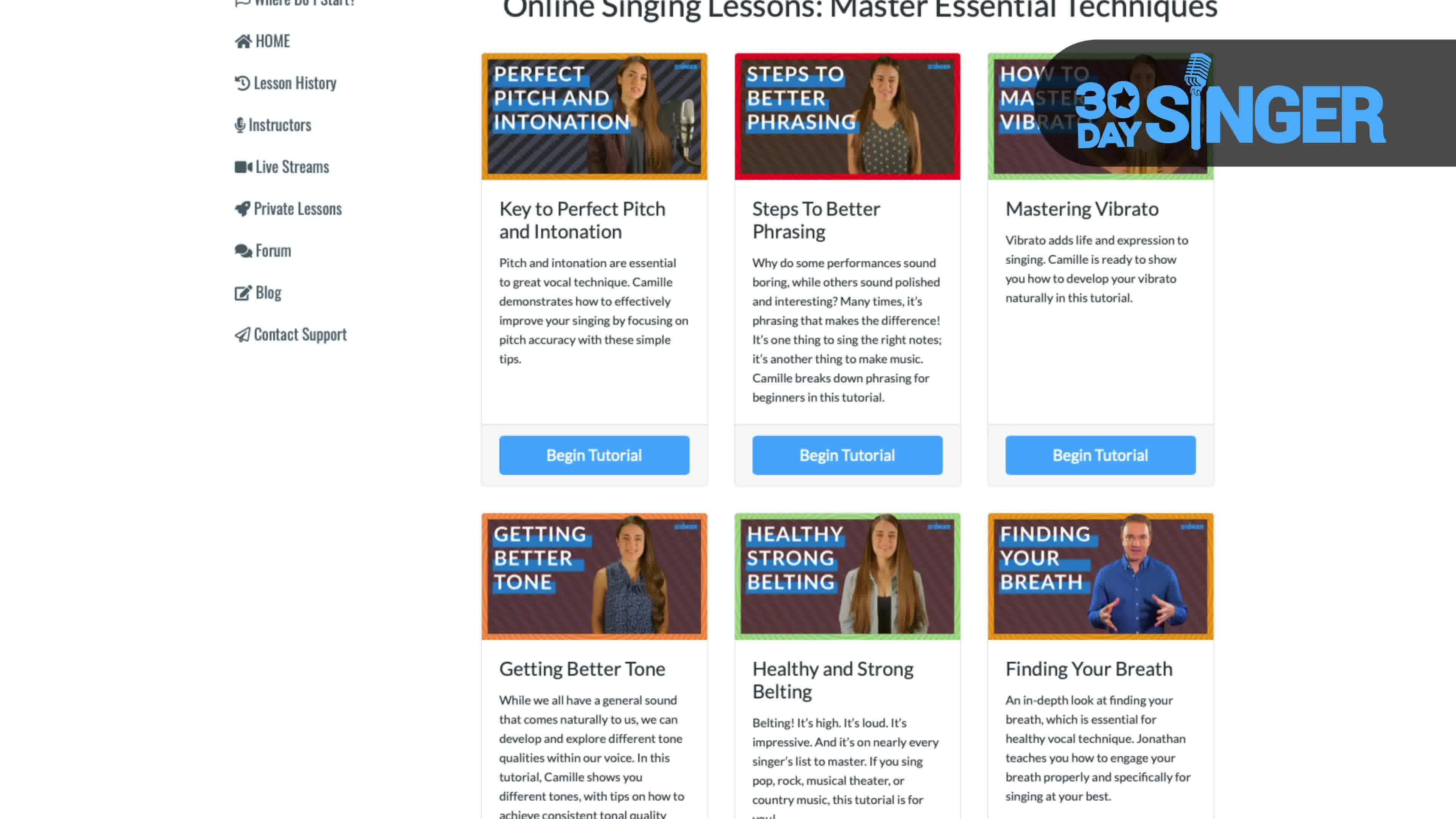 30 Day Singer Facebook ad: Become a more powerful singer