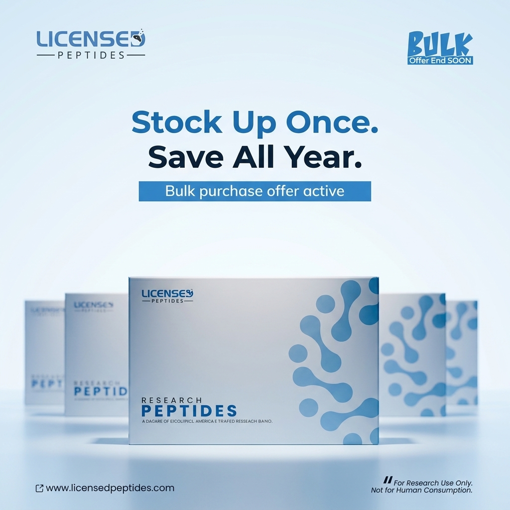 LicensedPeptides.com Facebook ad: 25% OFF Sale Ends Soon