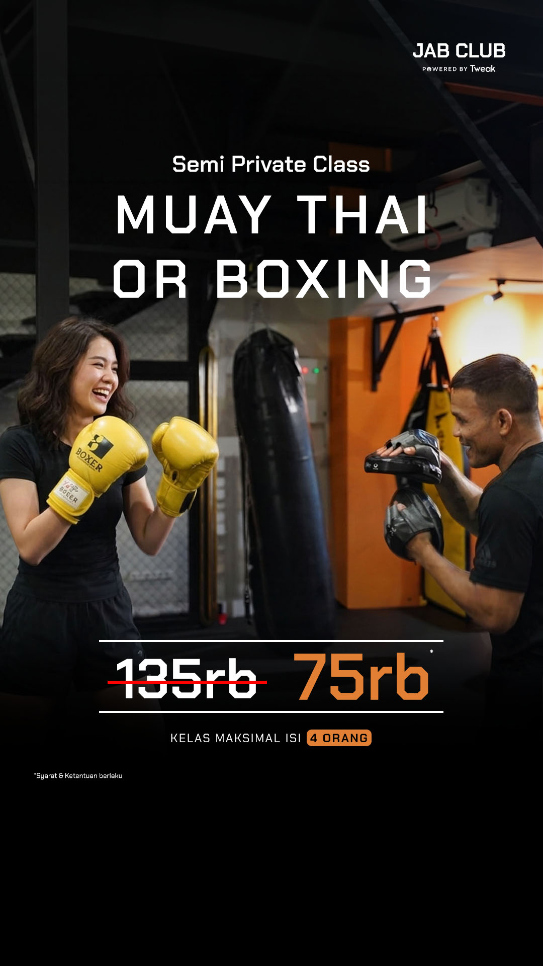 Jab Club Facebook ad