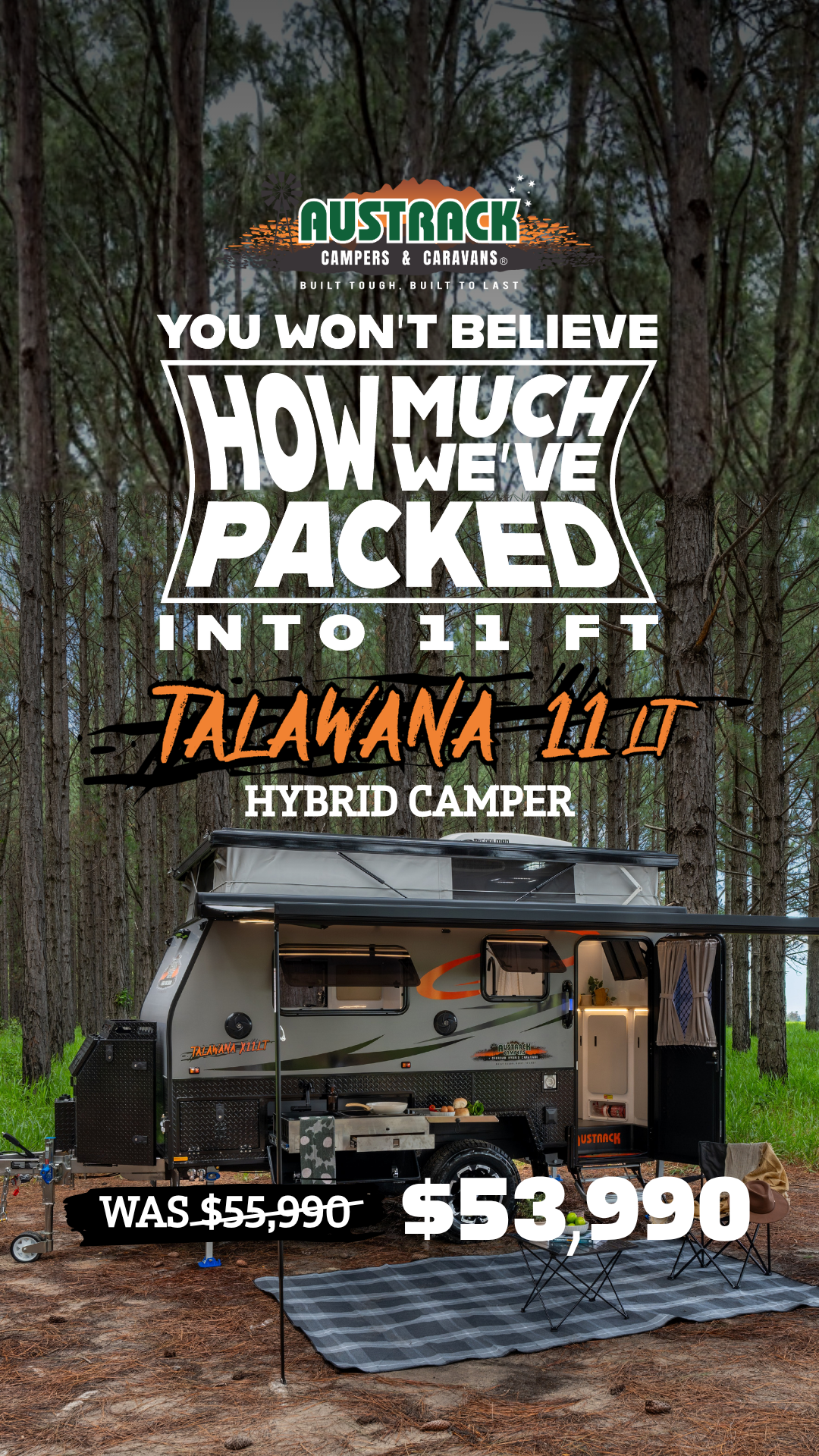 Austrack Campers Facebook ad