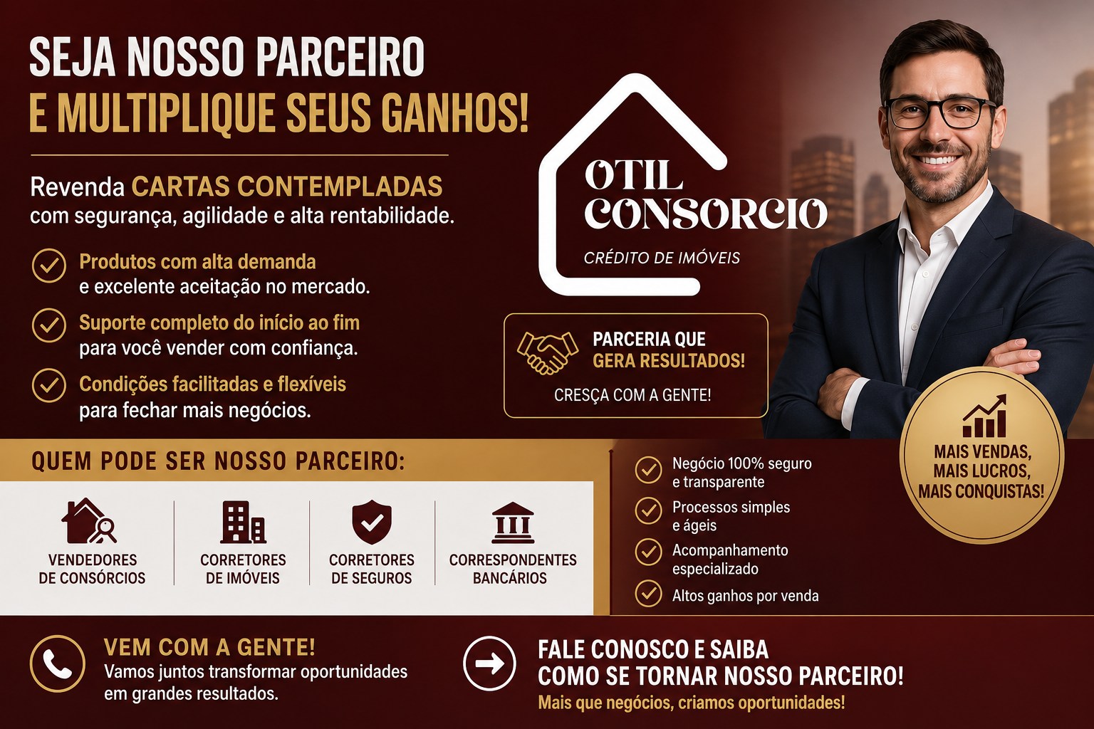 Otil consórcio contemplado Facebook ad from Jul 7, 2026