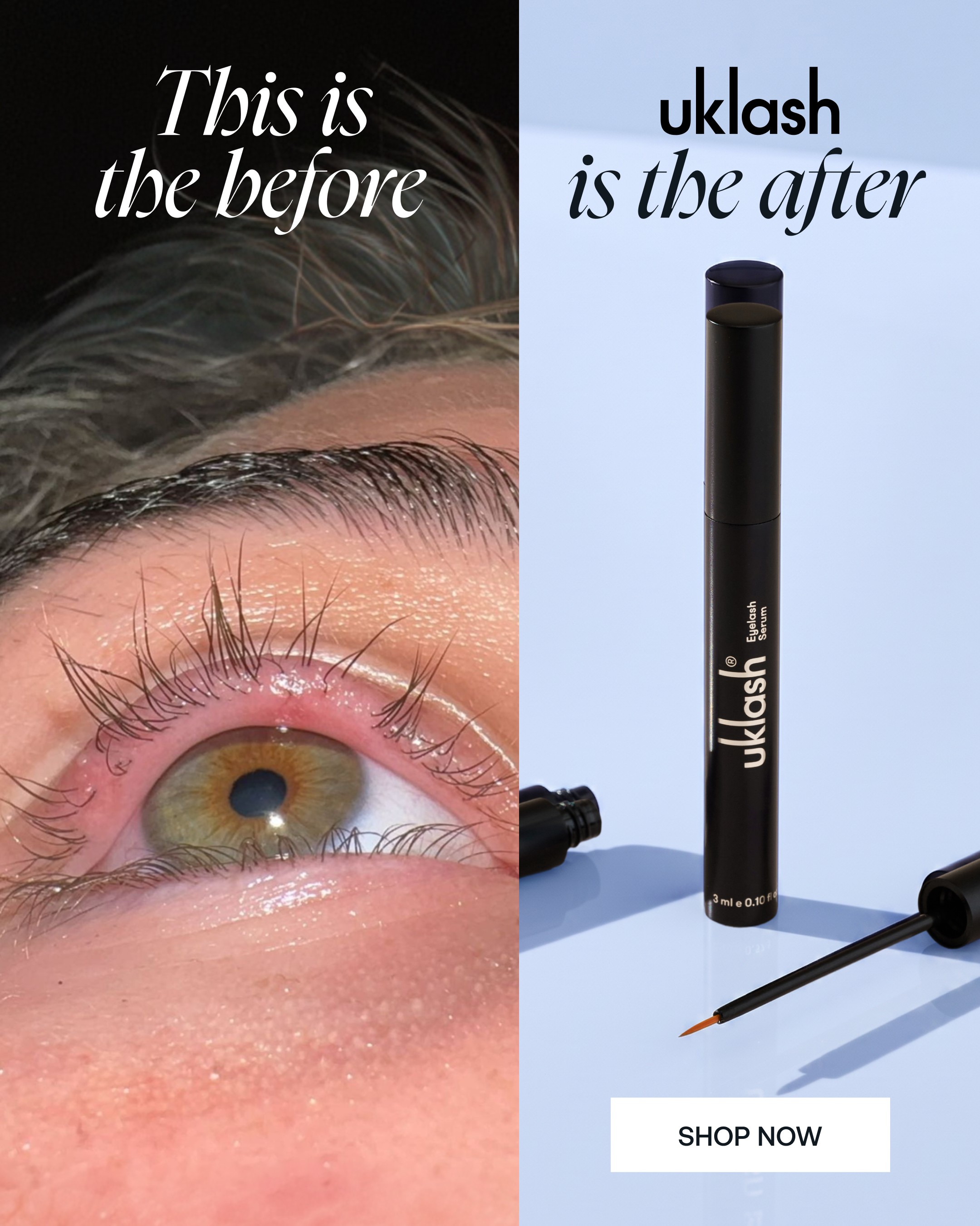 Uklash Facebook ad: Clinically Proven