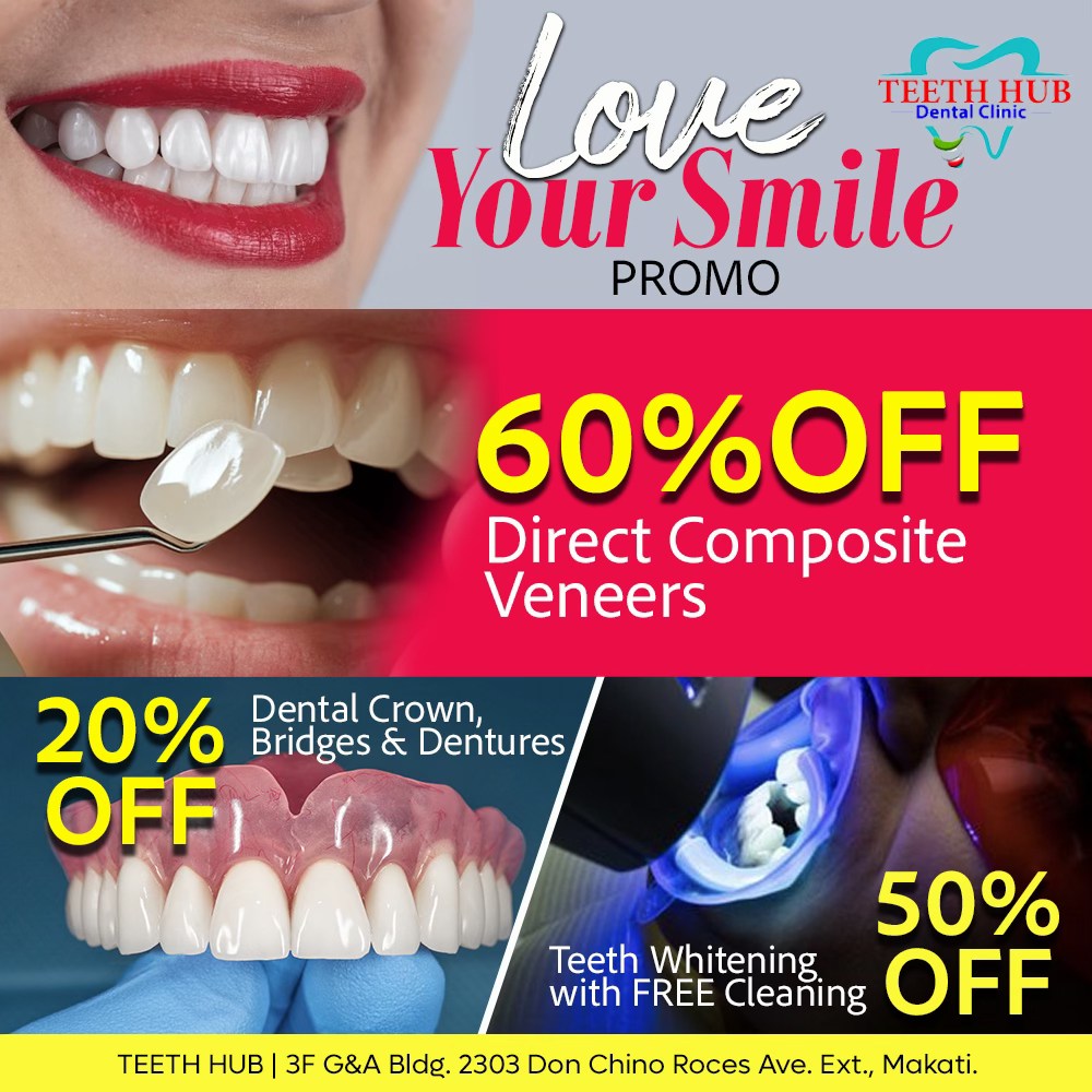 Teeth Hub Facebook ad: LOVE YOUR SMILE PROMO at Teeth Hub Dental…