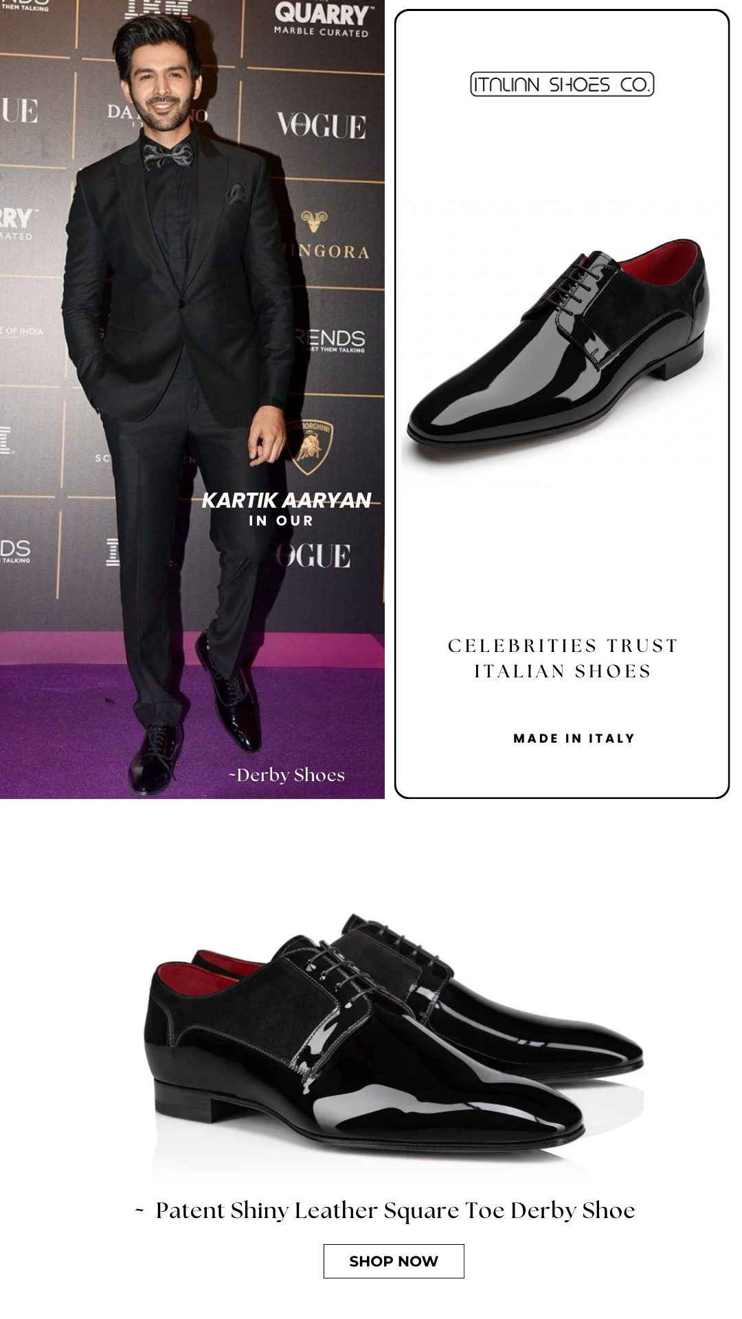 Italian Shoes Company Facebook ad from Jan 28, 2026