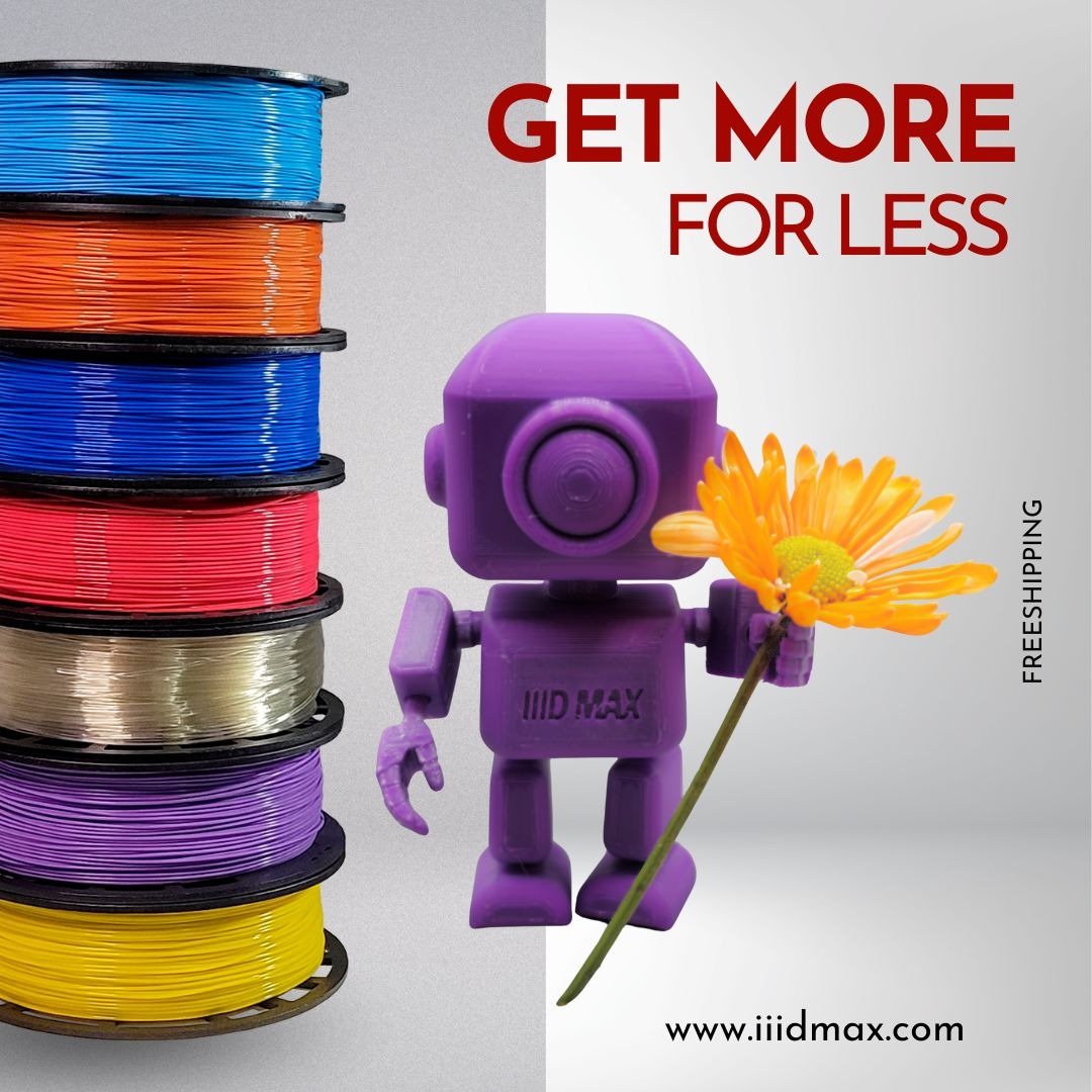 IIID MAX 3D printing filament Facebook ad