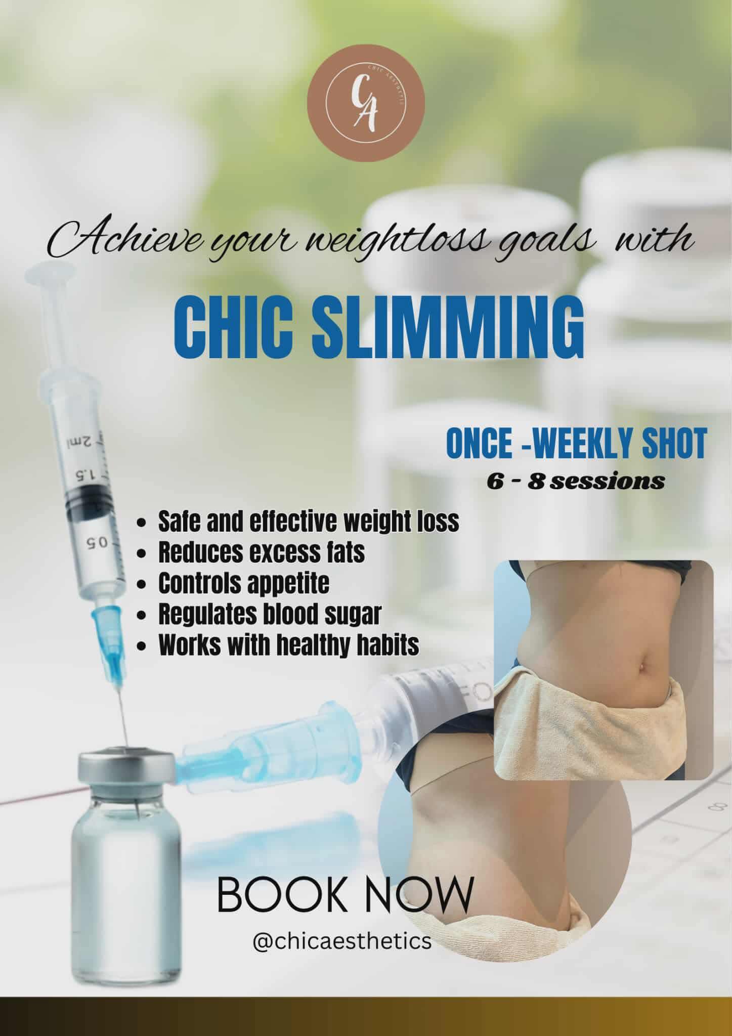 Chic Aesthetic Facebook ad: Elevate Your Health Journey: Discover Chic Slimming