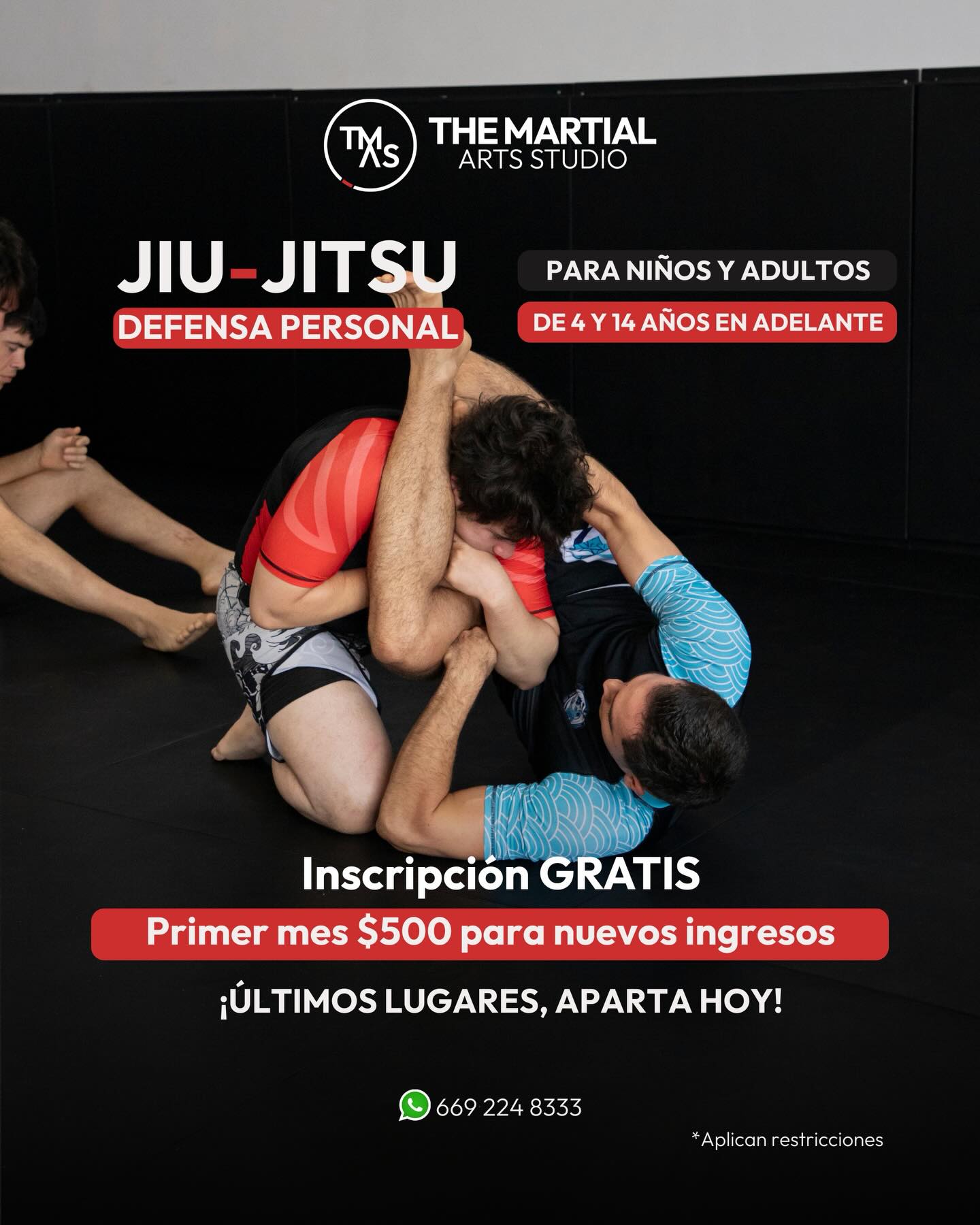 The Martial Arts Studio Facebook ad: ¡Ven a conocer el Jiu-Jitsu y aprende lo…